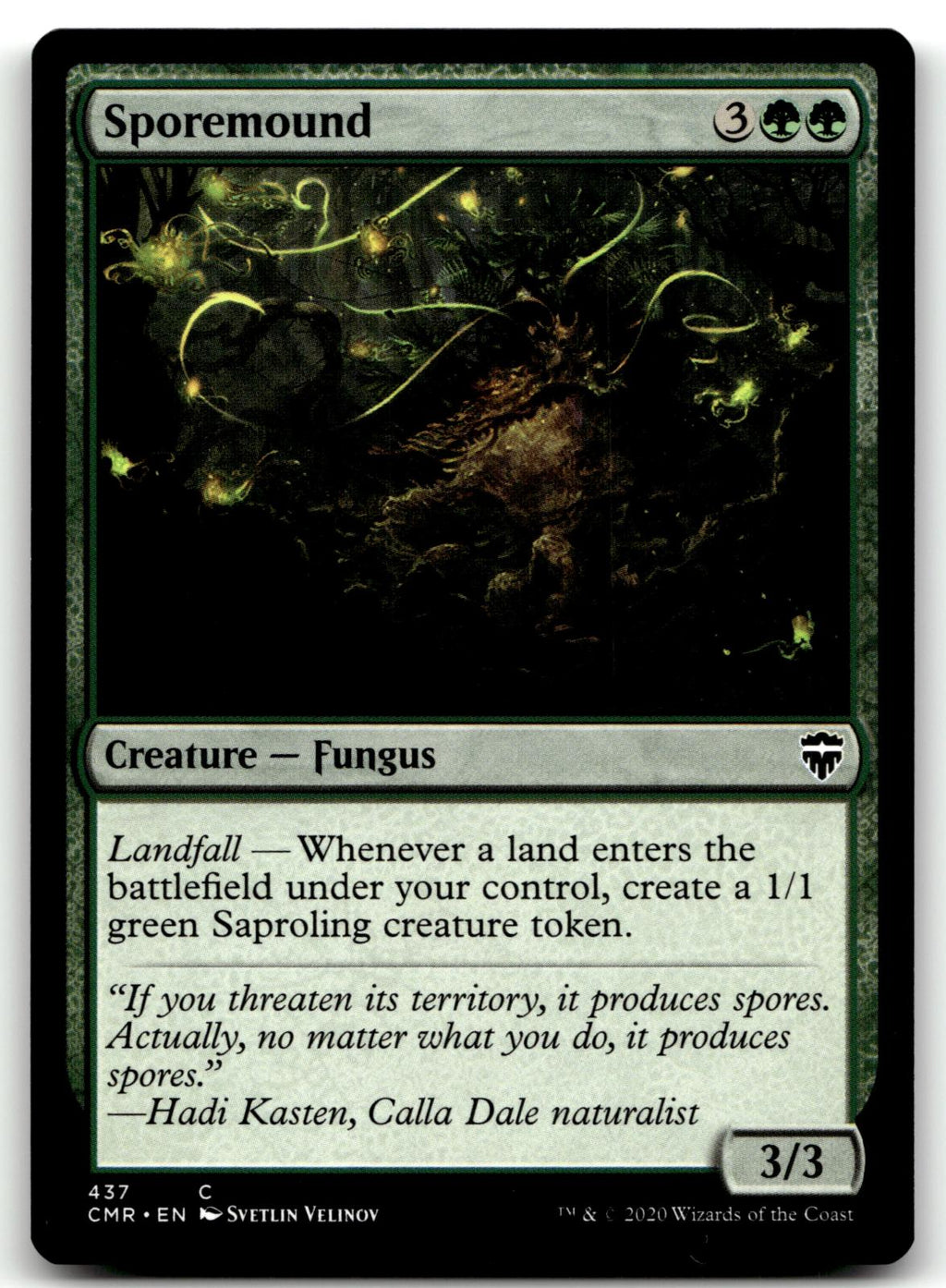 Sporemound 437 Common Commander Legends Magic: The Gathering Near Mint