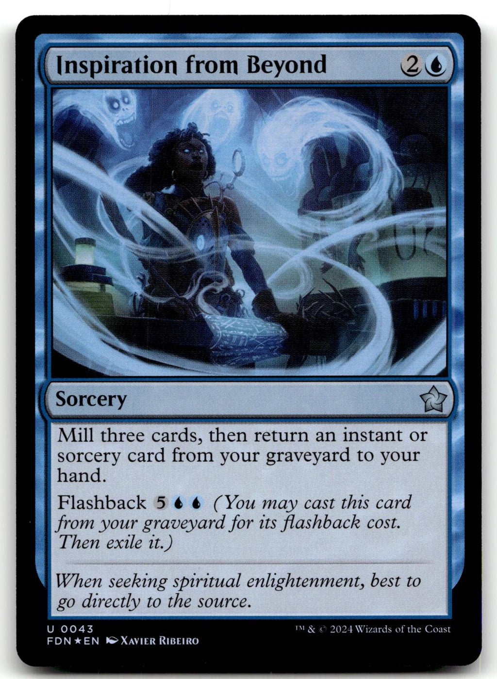 Inspiration from Beyond 43 Uncommon Foundations Magic: The Gathering Foil NM