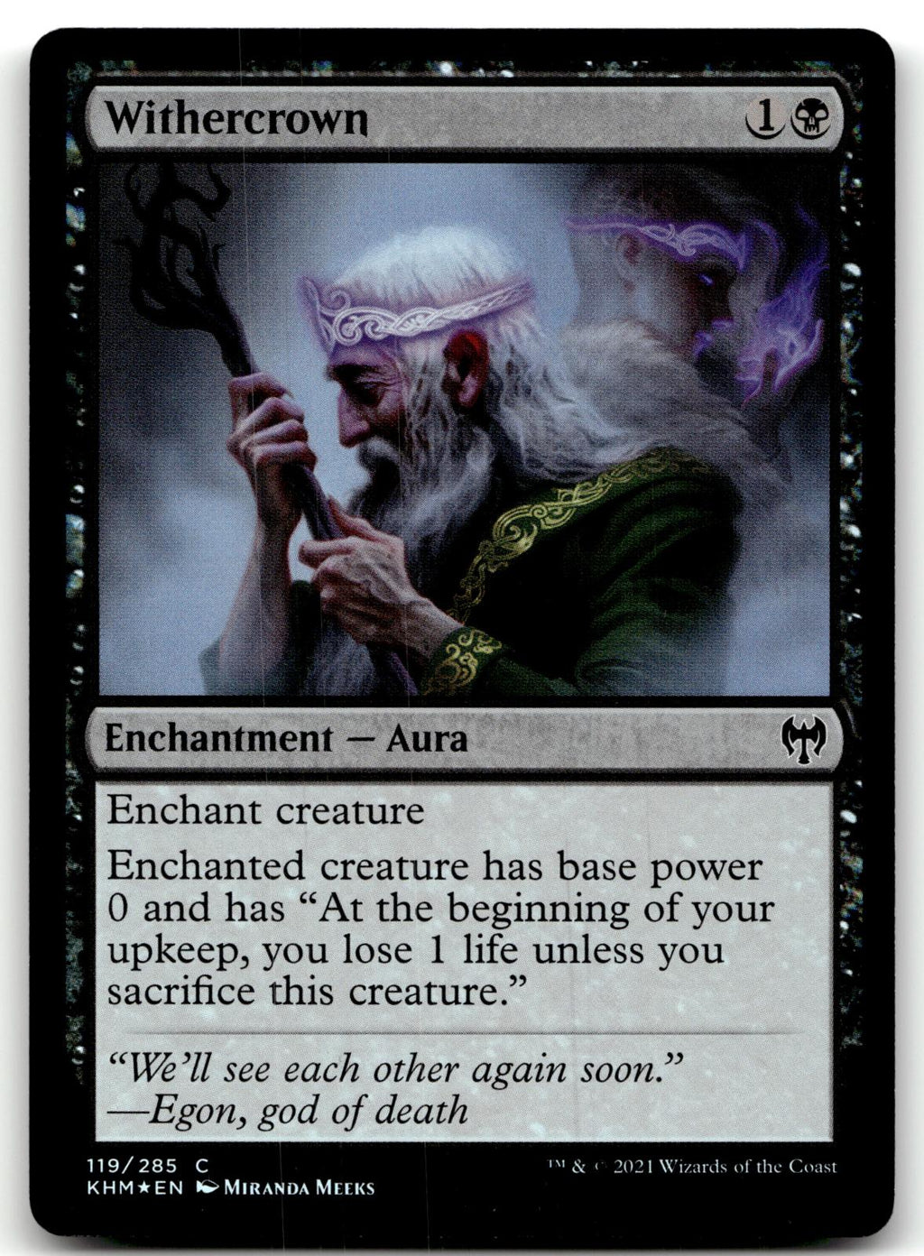 Withercrown 119 Common Kaldheim Magic: The Gathering Foil Near Mint