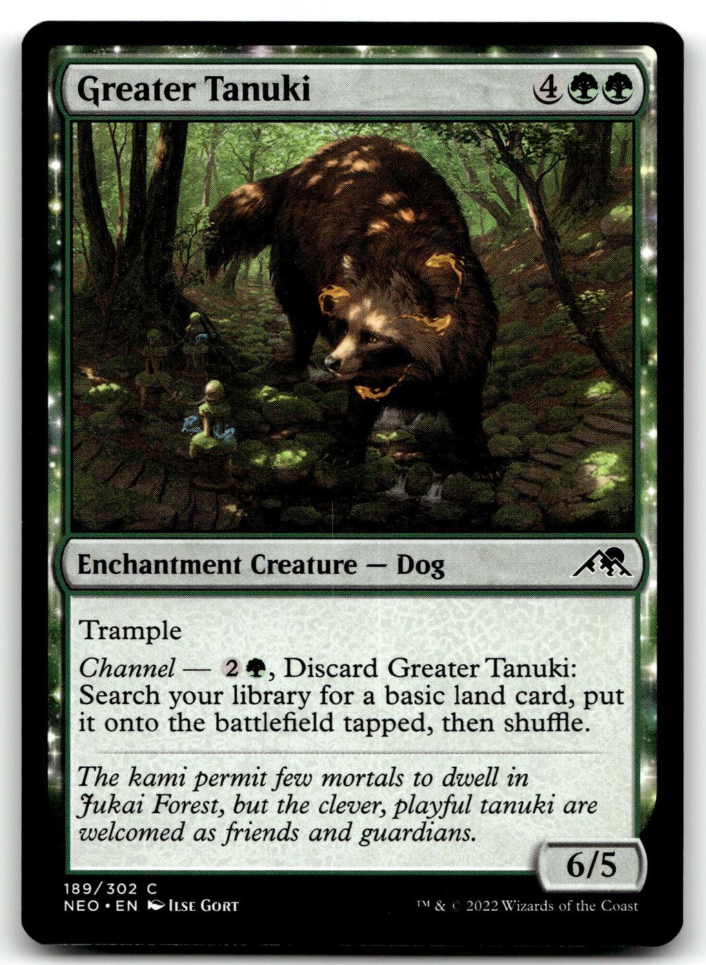 Greater Tanuki 189 Common Kamigawa: Neon Dynasty Magic: The Gathering Near Mint