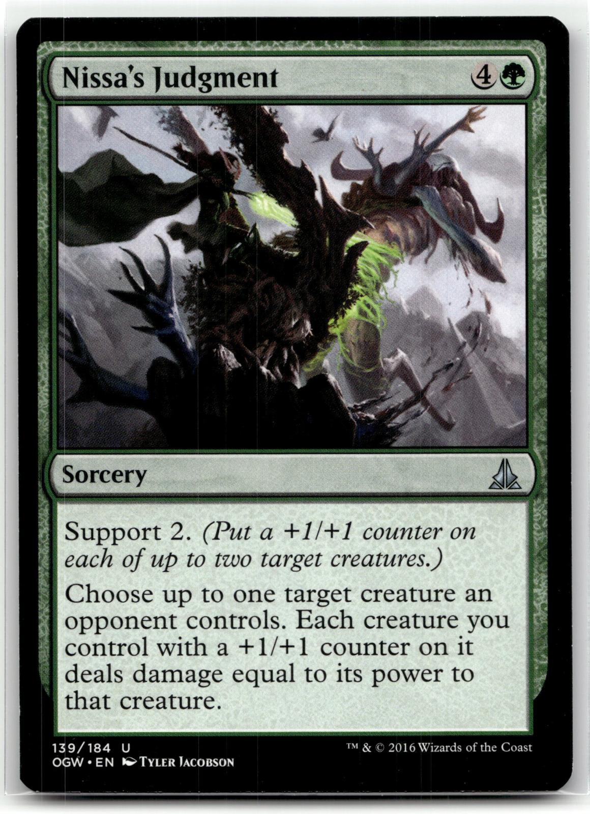 Nissa's Judgment 139 Uncommon Oath of the Gatewatch Magic: The Gathering NM