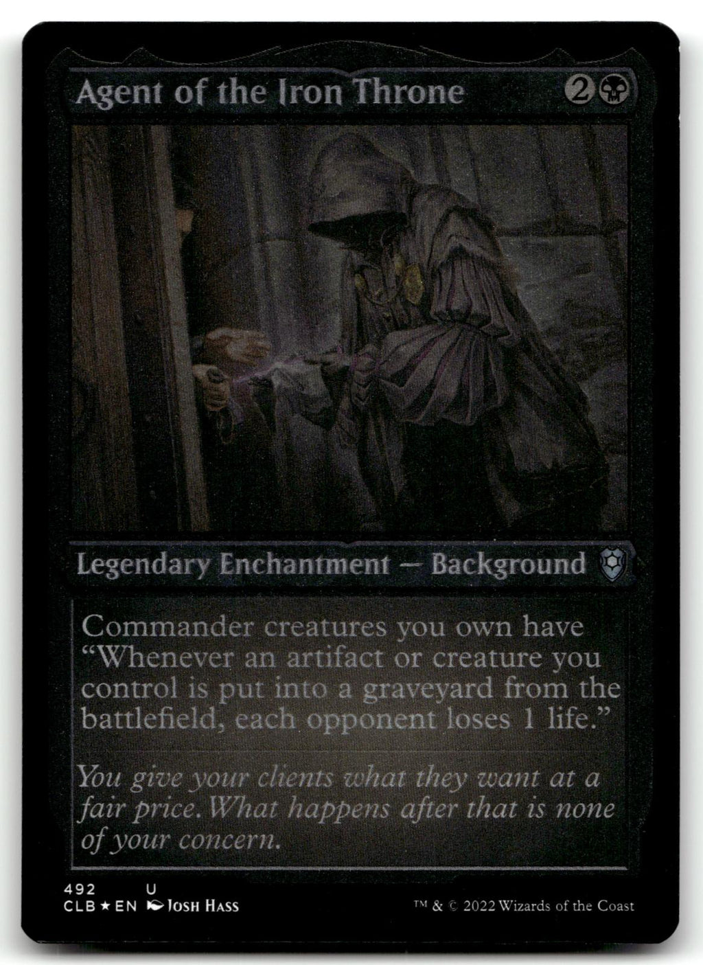 Agent of the Iron Throne (Foil Etched) 492 Commander Legends: Battle for Baldur's Gate Magic: The Gathering NM