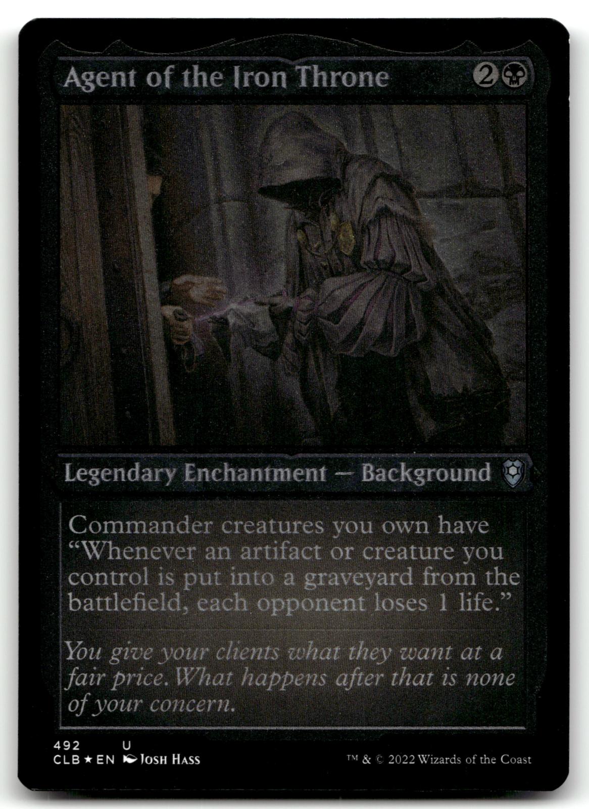 Agent of the Iron Throne (Foil Etched) 492 Commander Legends: Battle for Baldur's Gate Magic: The Gathering NM