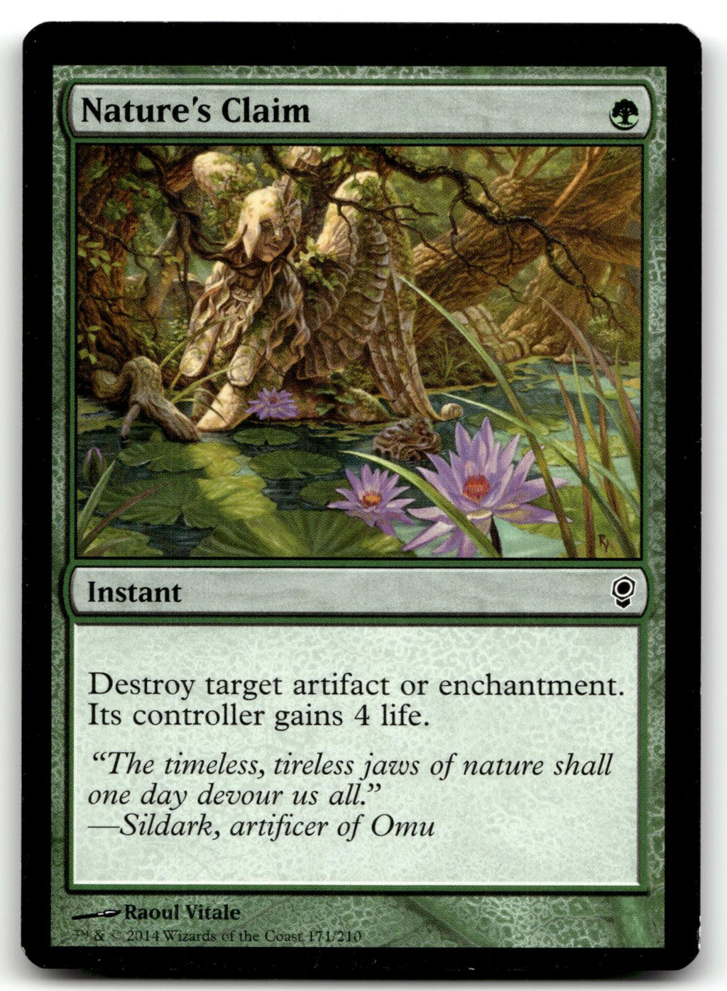 Nature's Claim 171 Common Conspiracy Magic: The Gathering Near Mint
