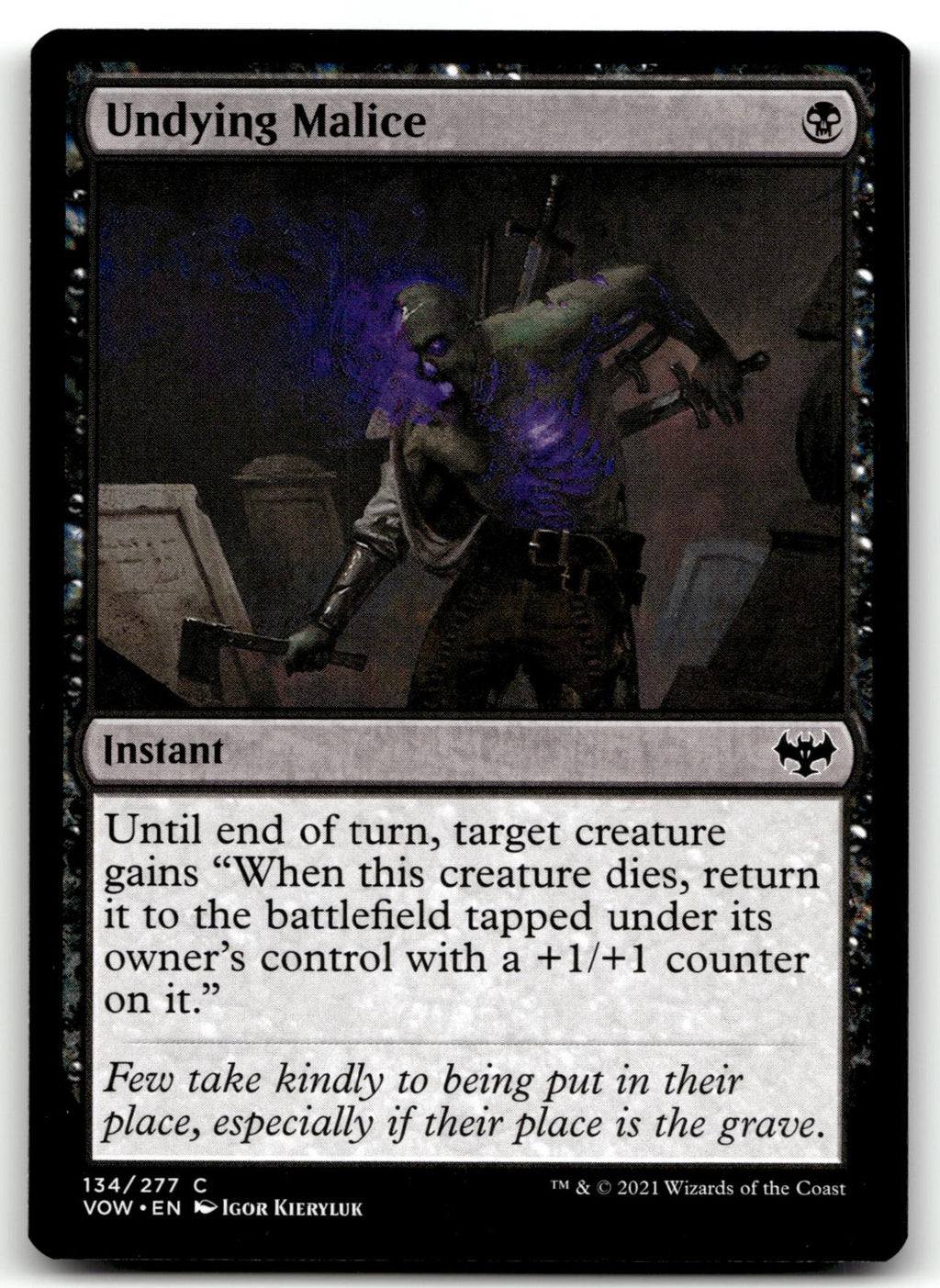 Undying Malice 134 Common Innistrad: Crimson Vow Magic: The Gathering Near Mint