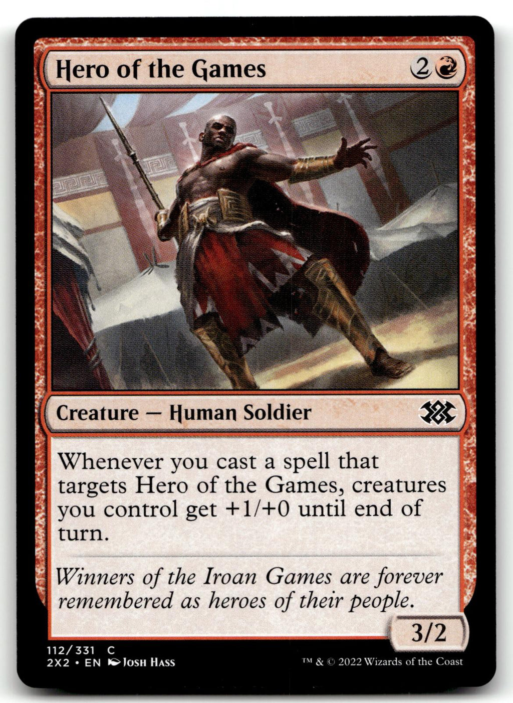 Hero of the Games 112 Common Double Masters 2022 Magic: The Gathering Near Mint