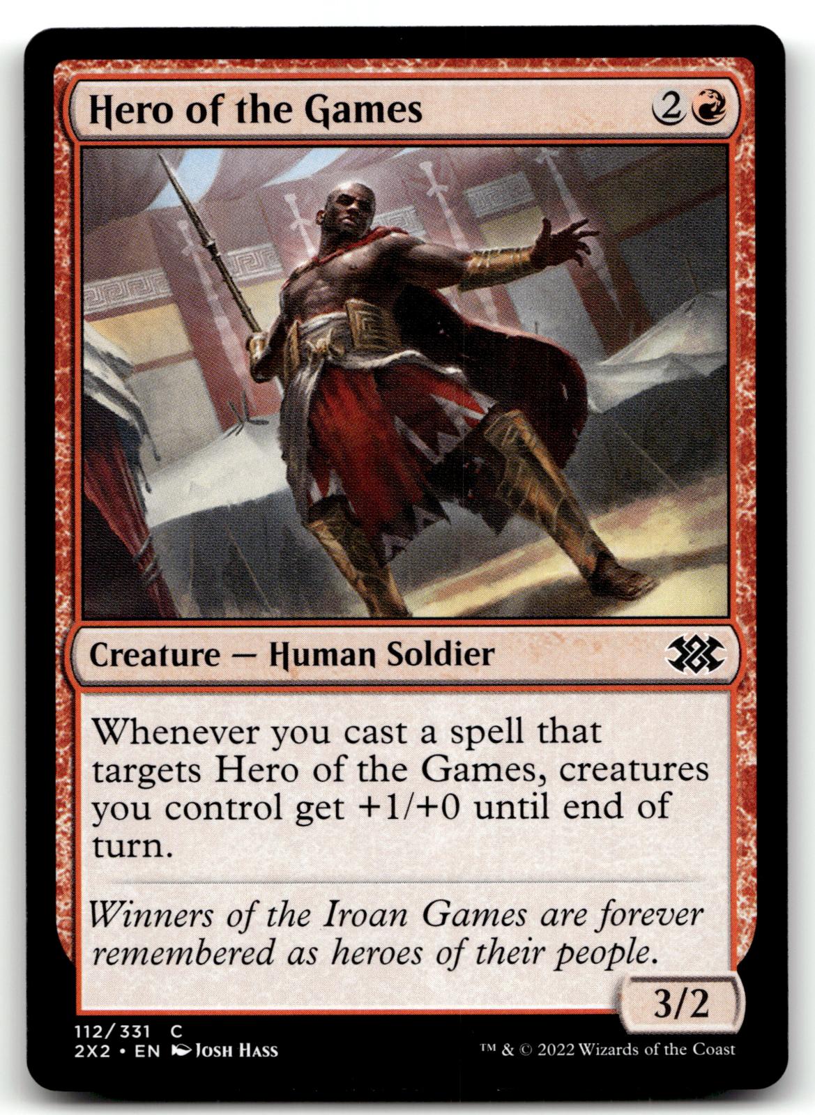 Hero of the Games 112 Common Double Masters 2022 Magic: The Gathering Near Mint