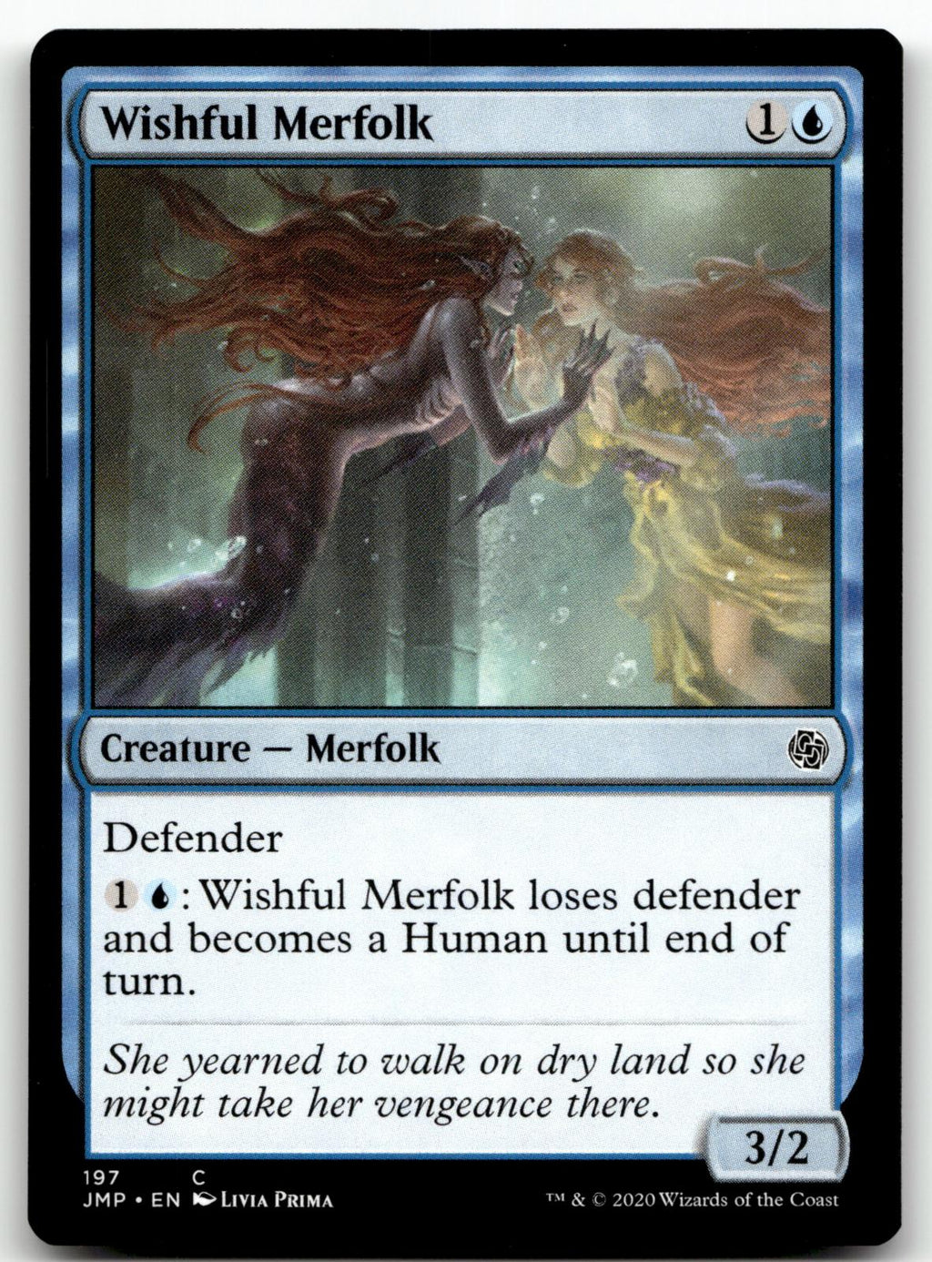Wishful Merfolk 197 Common Jumpstart Magic: The Gathering Near Mint