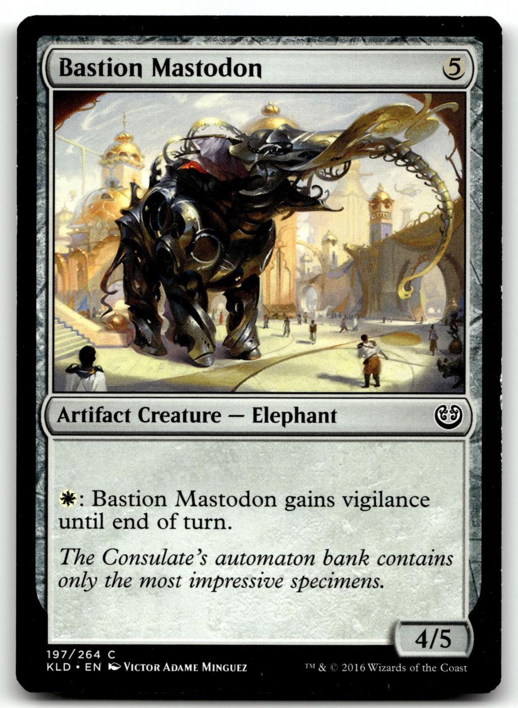 Bastion Mastodon 197 Common Kaladesh Magic: The Gathering Near Mint