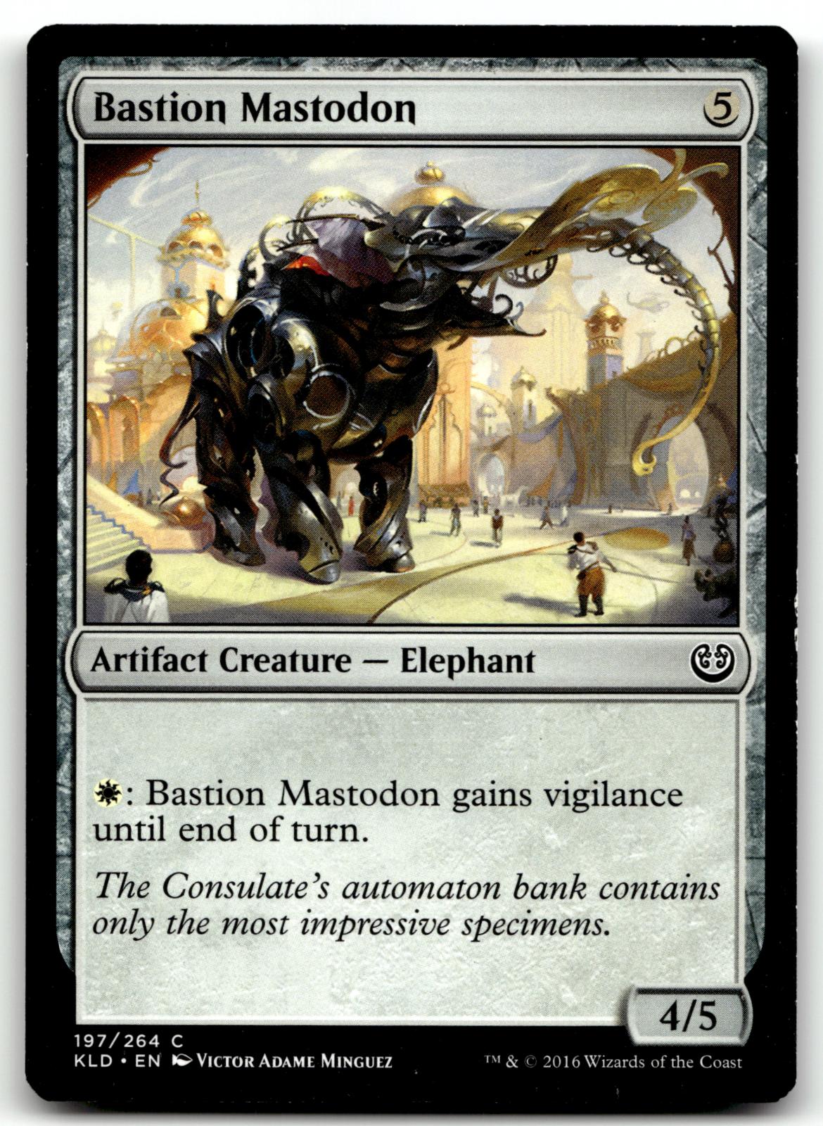 Bastion Mastodon 197 Common Kaladesh Magic: The Gathering Near Mint