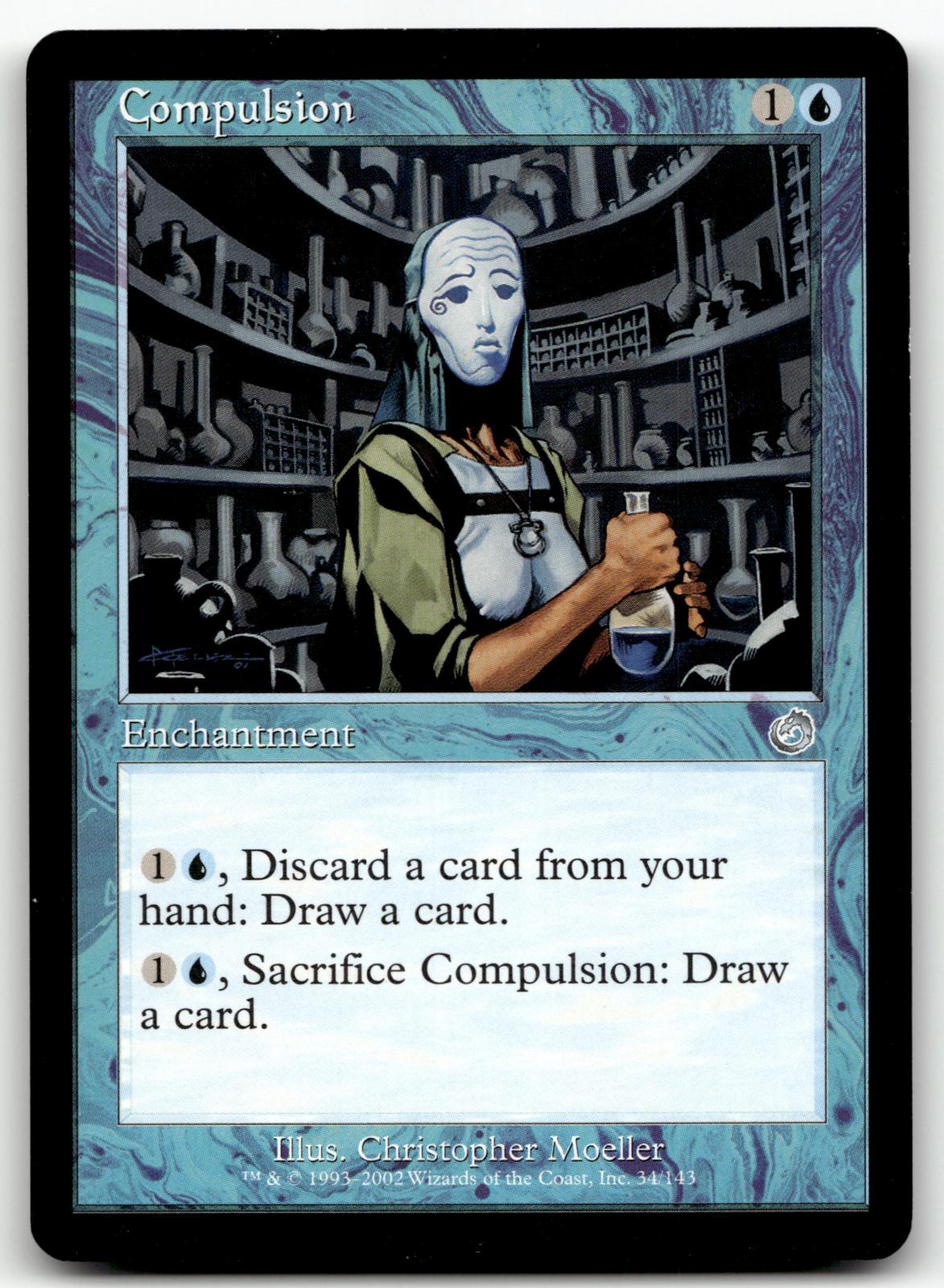 Compulsion 34 Uncommon Torment Magic: The Gathering Near Mint