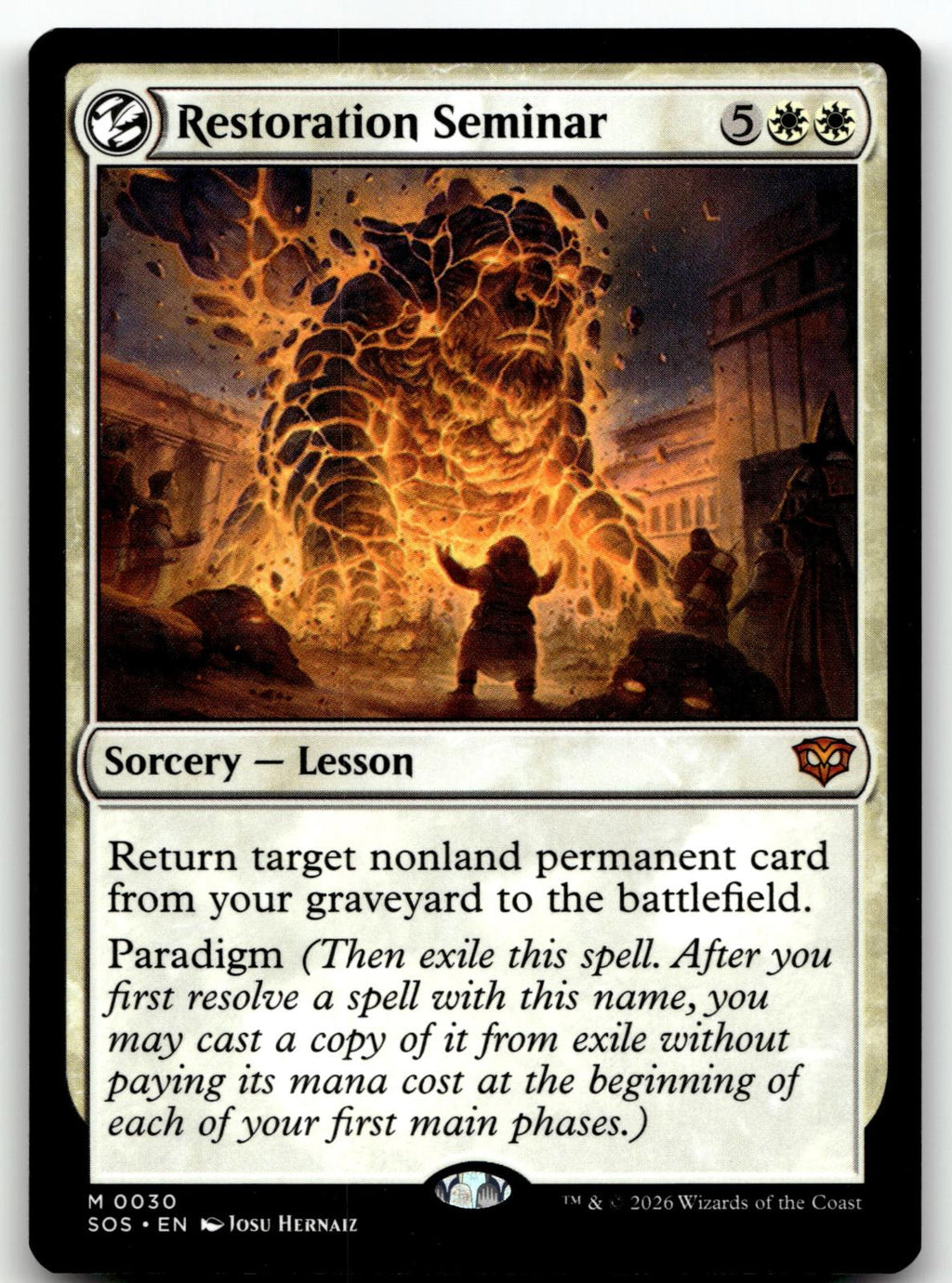 Restoration Seminar 30 Mythic Secrets of Strixhaven Magic: The Gathering NM