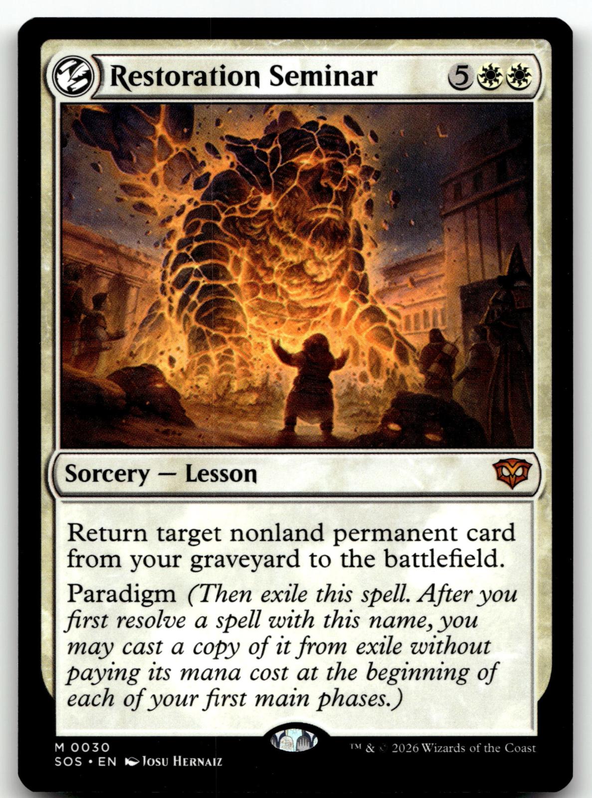 Restoration Seminar 30 Mythic Secrets of Strixhaven Magic: The Gathering NM