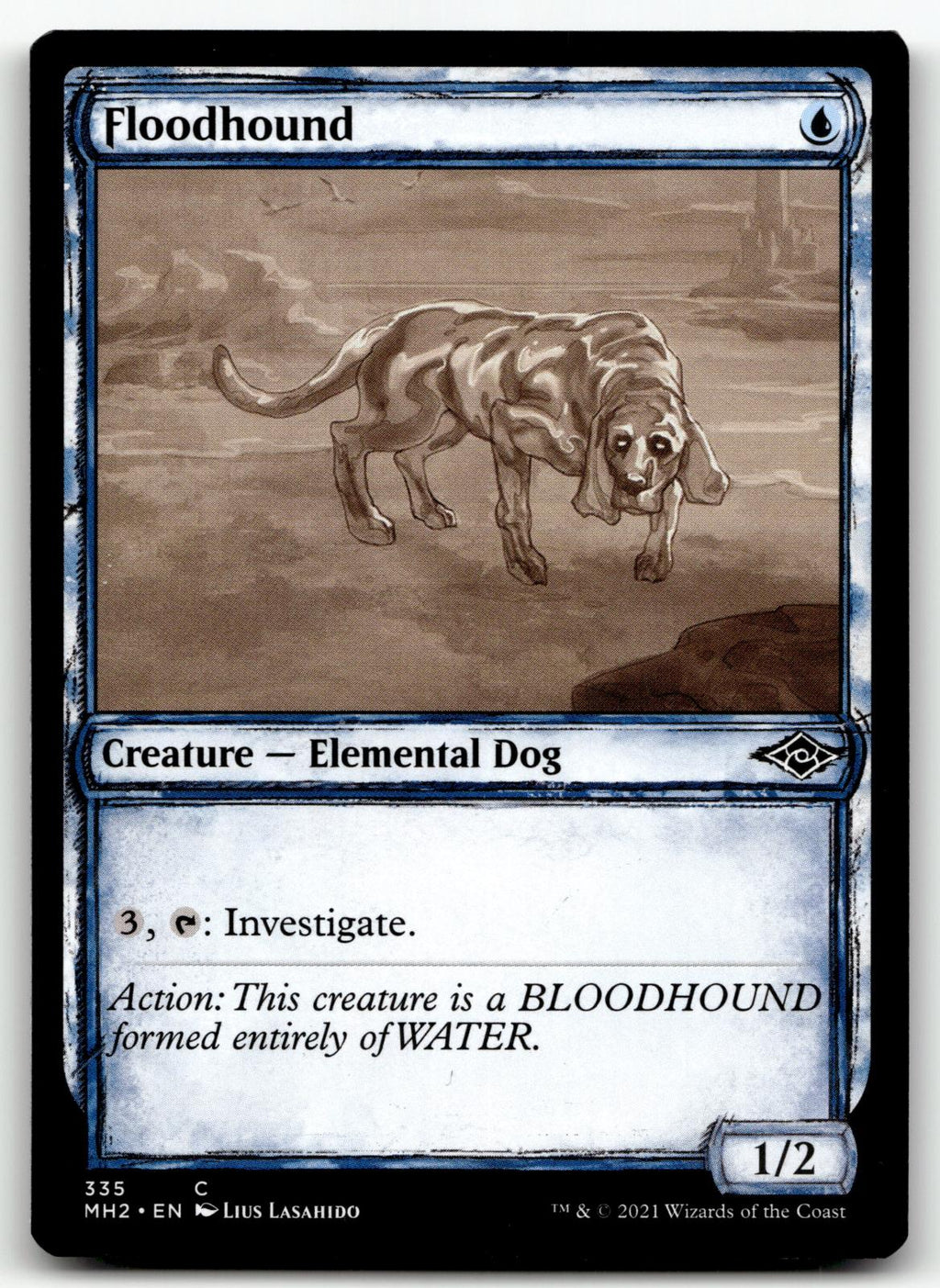 Floodhound (Showcase) 335 Common Modern Horizons 2 Magic: The Gathering NM