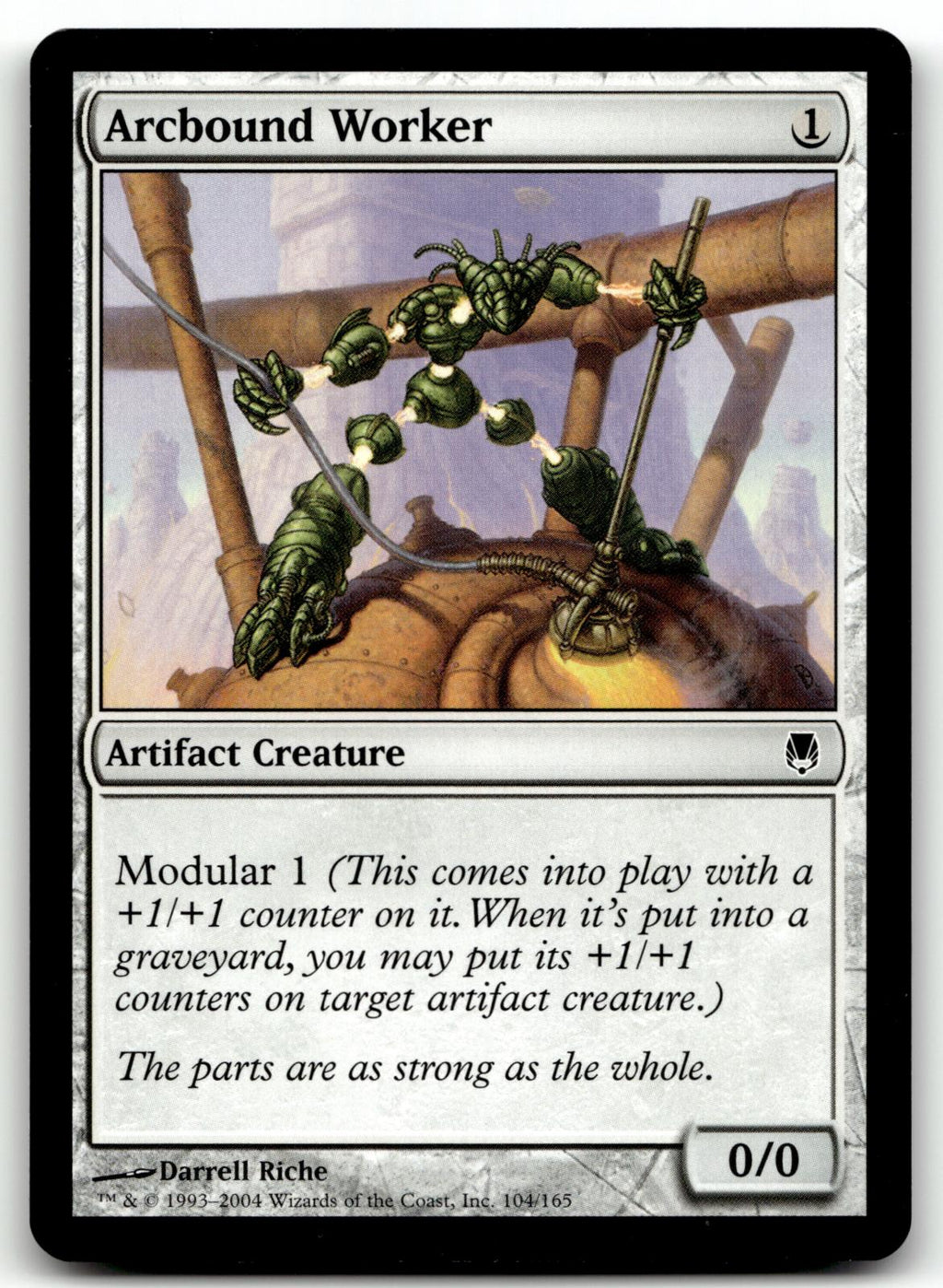 Arcbound Worker 104 Common Darksteel Magic: The Gathering Near Mint