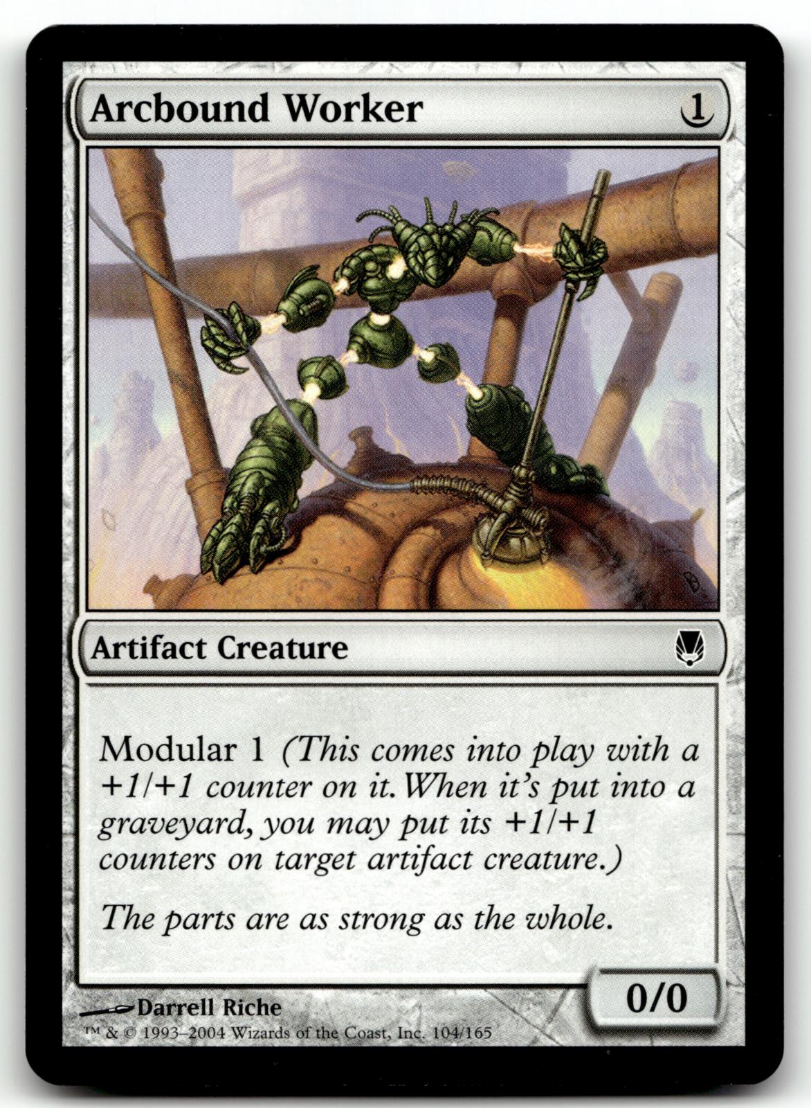 Arcbound Worker 104 Common Darksteel Magic: The Gathering Near Mint