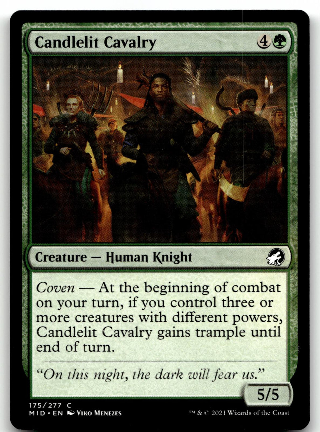 Candlelit Cavalry 175 Common Innistrad: Midnight Hunt Magic: The Gathering NM