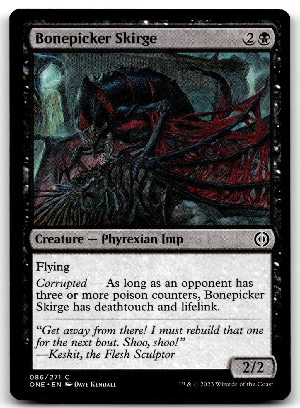 Bonepicker Skirge 86 Common Phyrexia: All Will Be One Magic: The Gathering NM