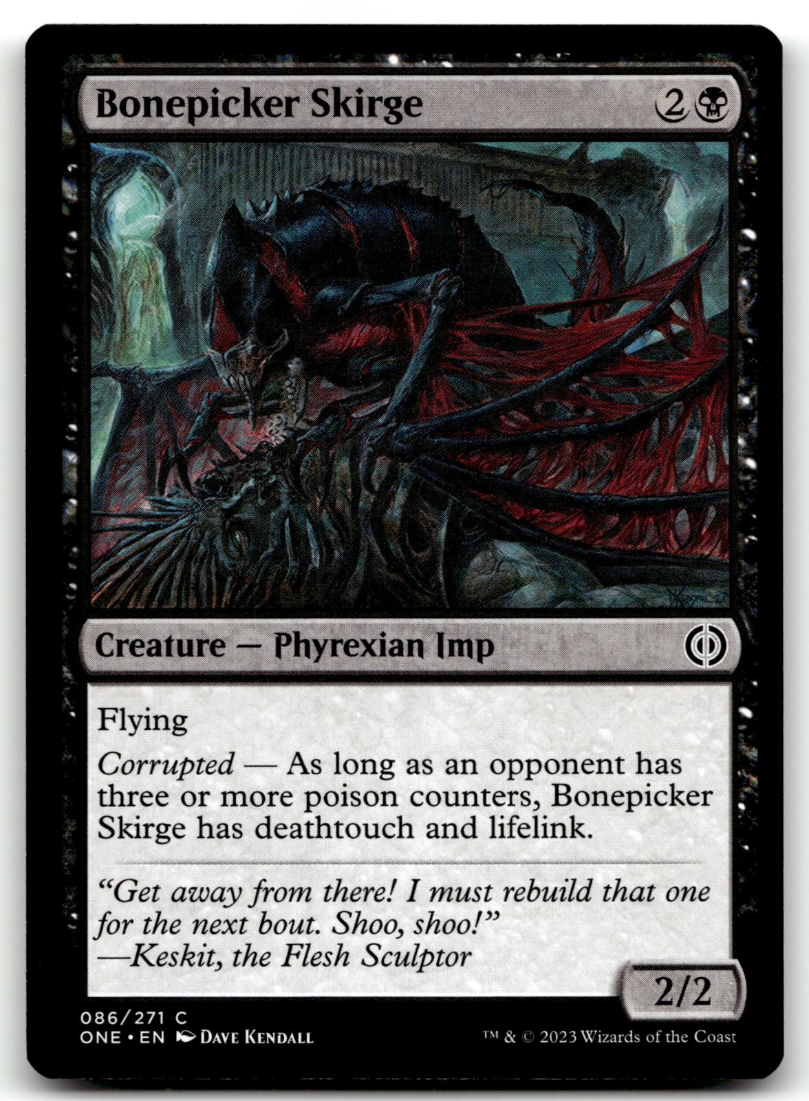 Bonepicker Skirge 86 Common Phyrexia: All Will Be One Magic: The Gathering NM