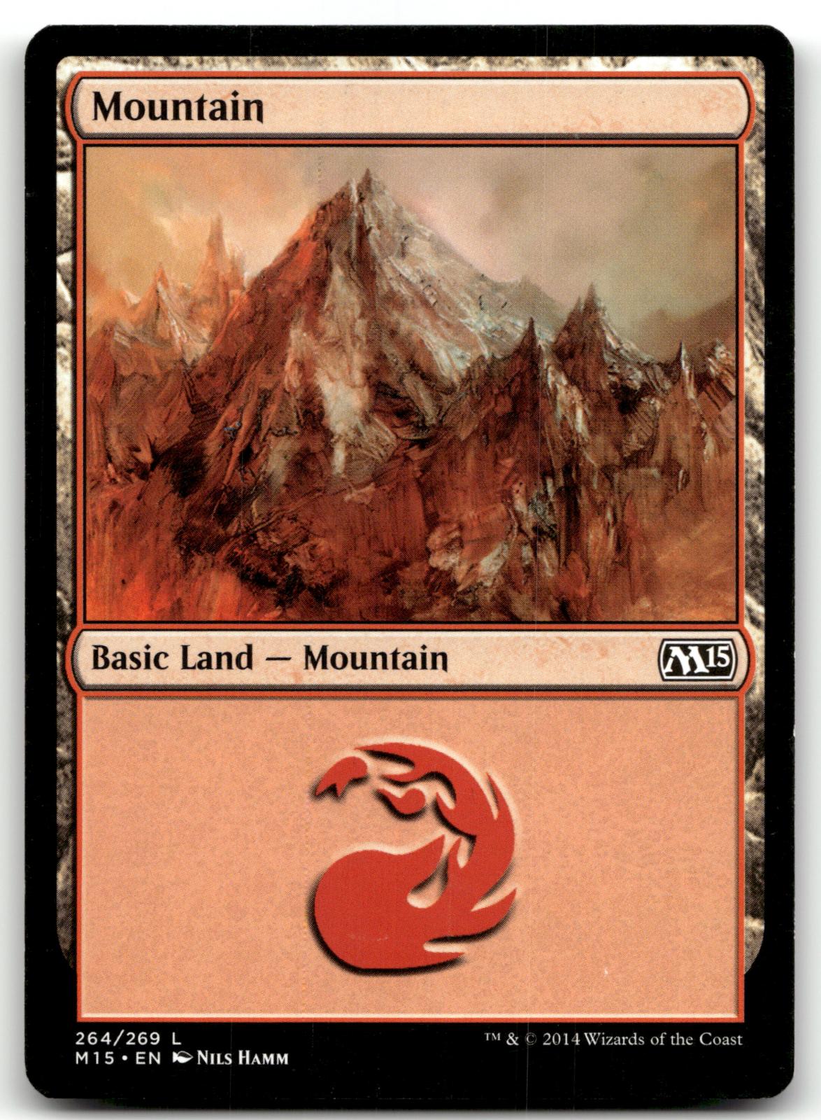 Mountain (264) 264 Land Magic 2015 (M15) Magic: The Gathering Near Mint
