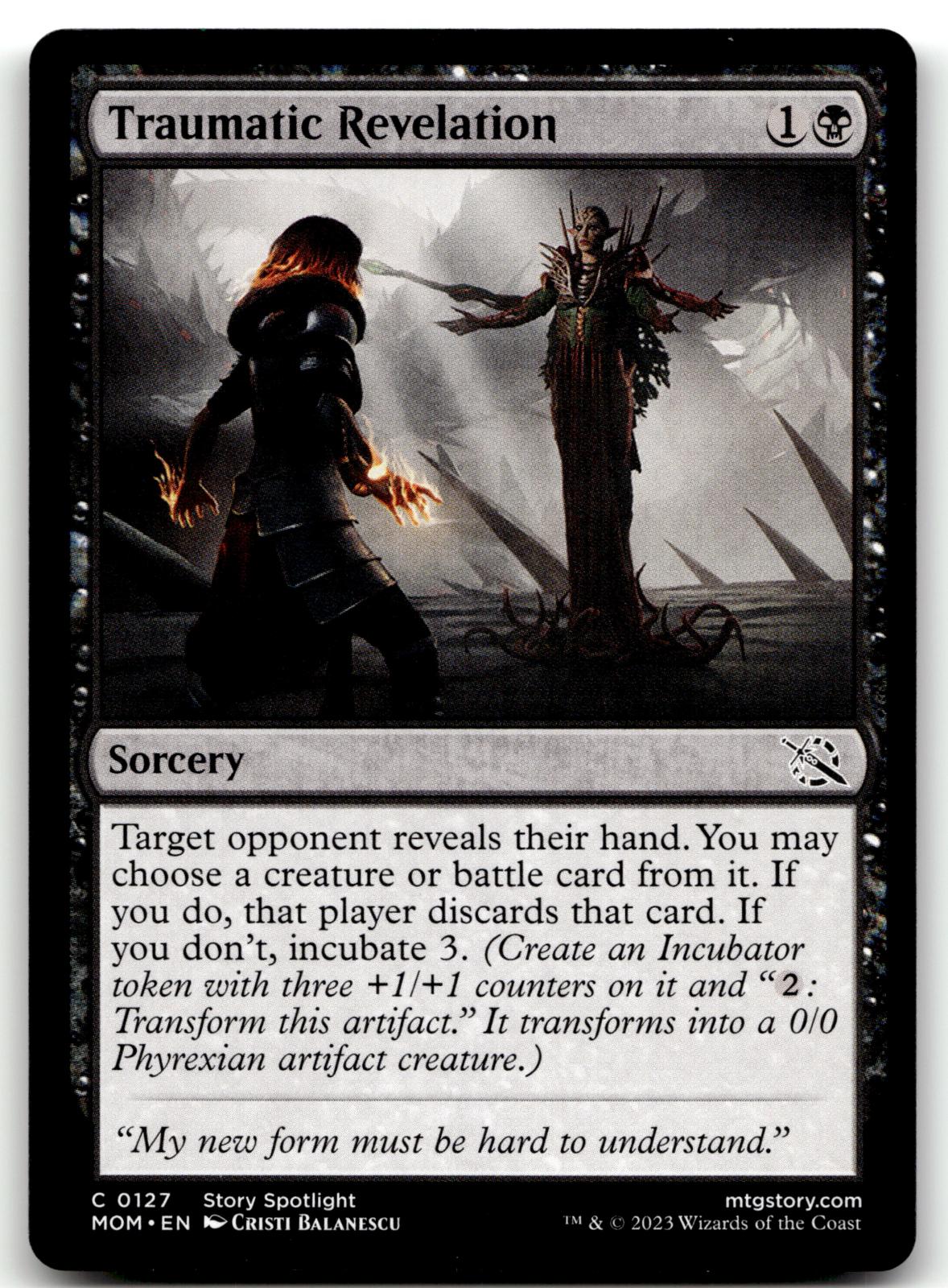 Traumatic Revelation 127 Common March of the Machine Magic: The Gathering NM