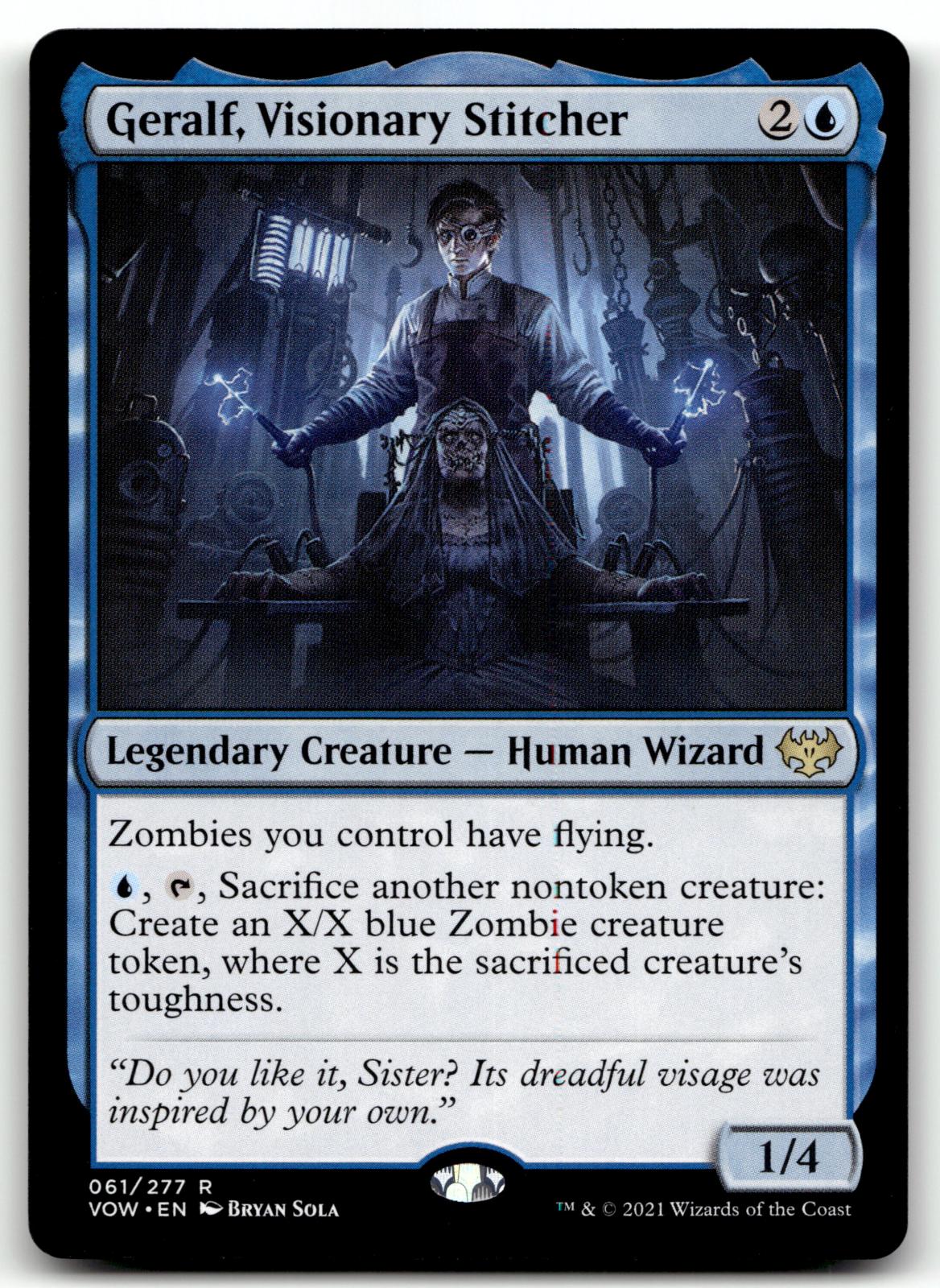 Geralf, Visionary Stitcher 61 Innistrad: Crimson Vow Magic: The Gathering NM