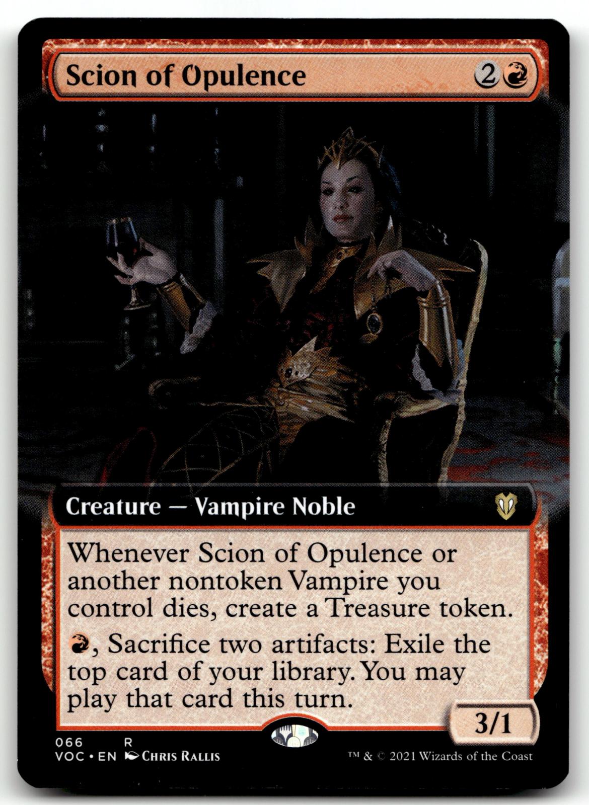 Scion of Opulence (Extended Art) 66 Commander: Innistrad: Crimson Vow Magic: The Gathering NM