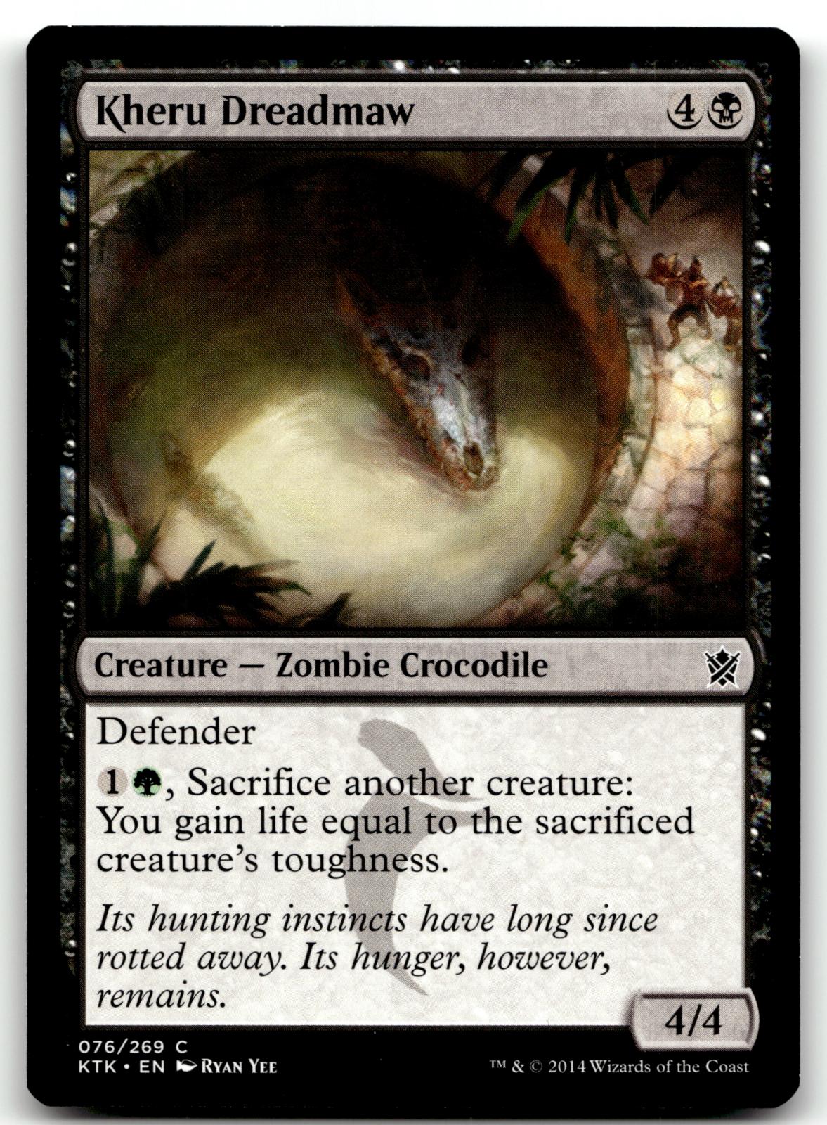 Kheru Dreadmaw 76 Common Khans of Tarkir Magic: The Gathering Near Mint