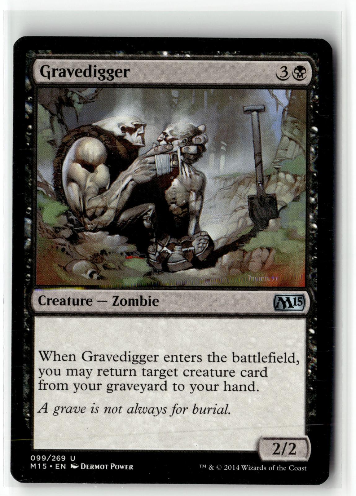 Gravedigger 99 Uncommon Magic 2015 (M15) Magic: The Gathering Near Mint