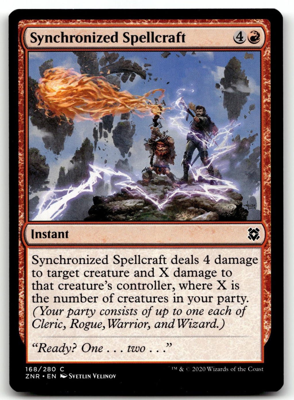 Synchronized Spellcraft 168 Common Zendikar Rising Magic: The Gathering NM