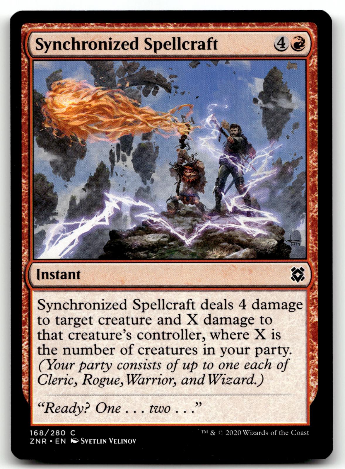 Synchronized Spellcraft 168 Common Zendikar Rising Magic: The Gathering NM
