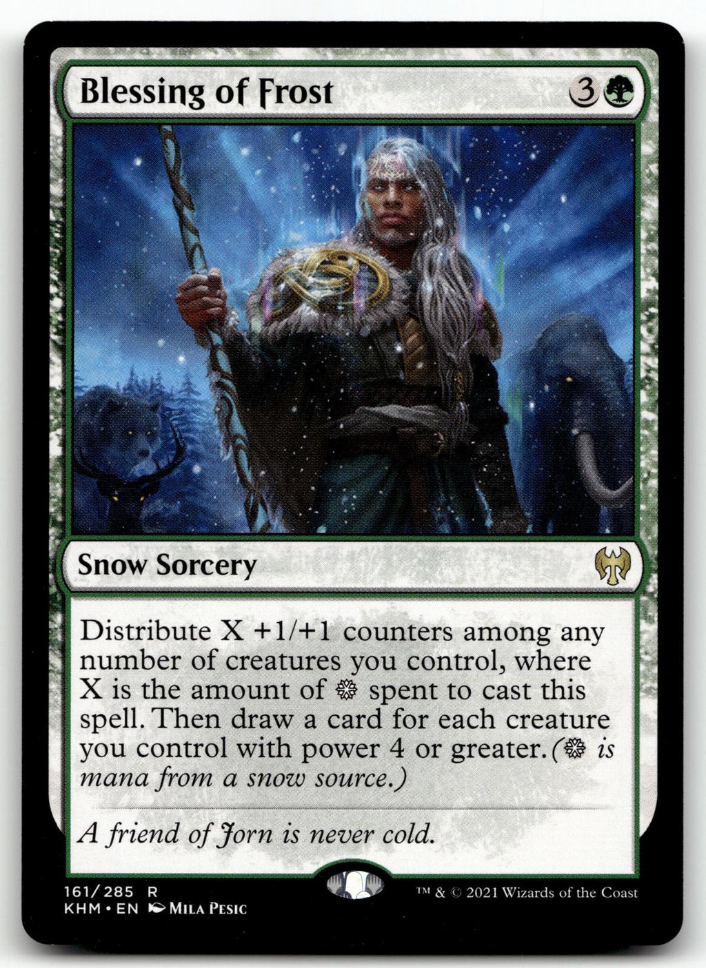 Blessing of Frost 161 Rare Kaldheim Magic: The Gathering Near Mint