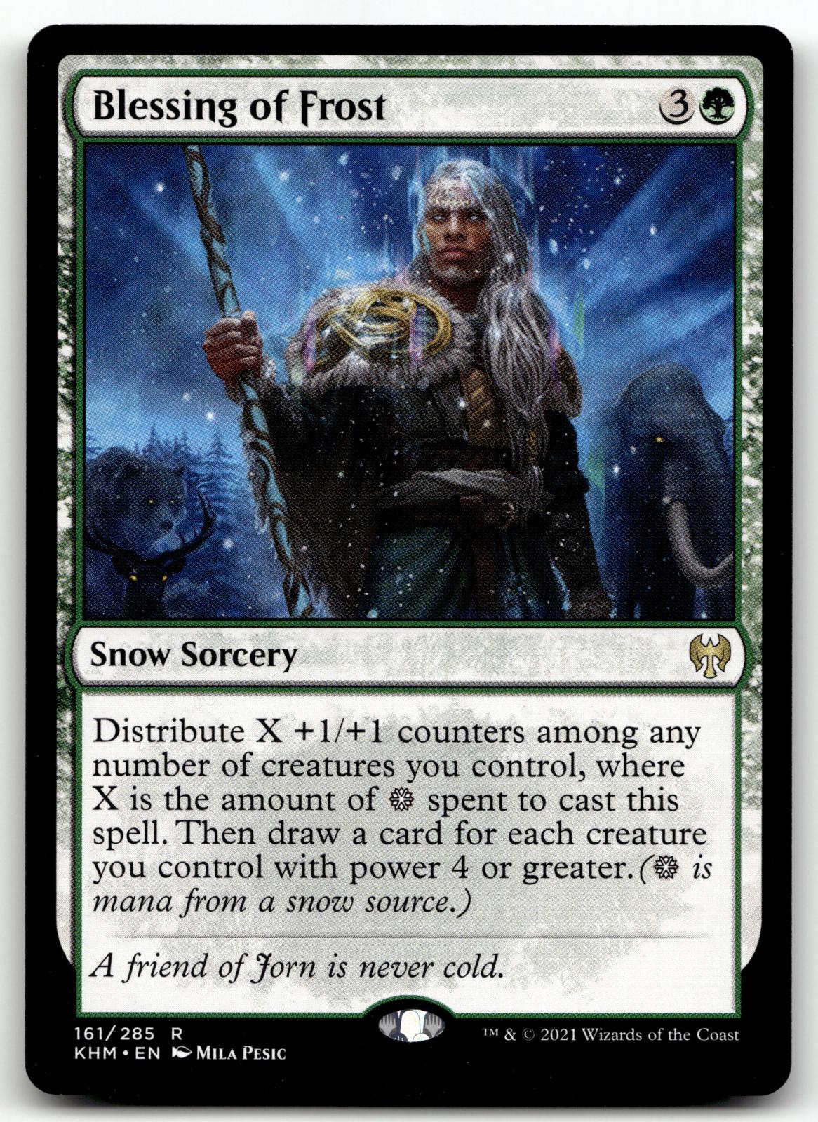 Blessing of Frost 161 Rare Kaldheim Magic: The Gathering Near Mint