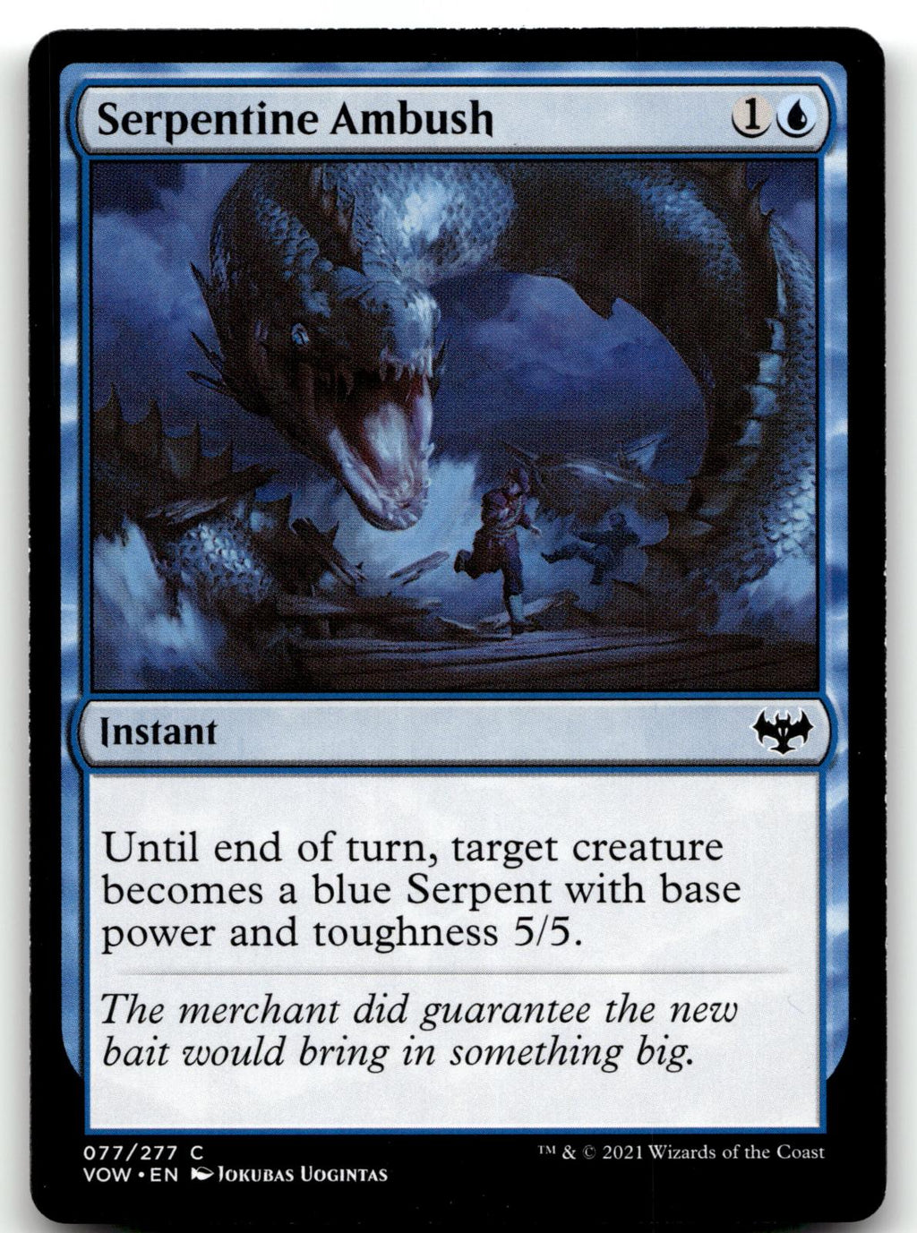 Serpentine Ambush 77 Common Innistrad: Crimson Vow Magic: The Gathering NM