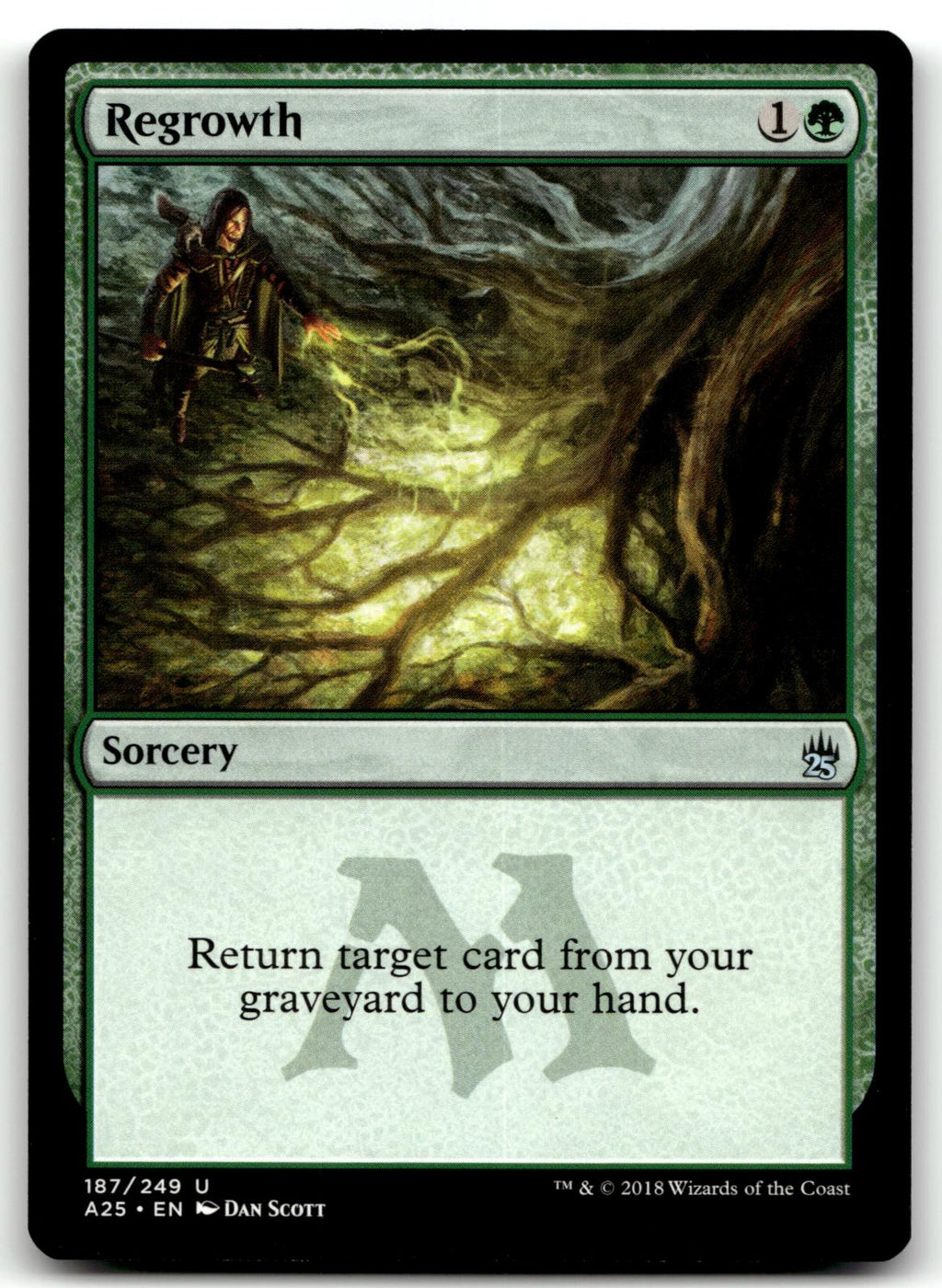Regrowth 187 Uncommon Masters 25 Magic: The Gathering Near Mint