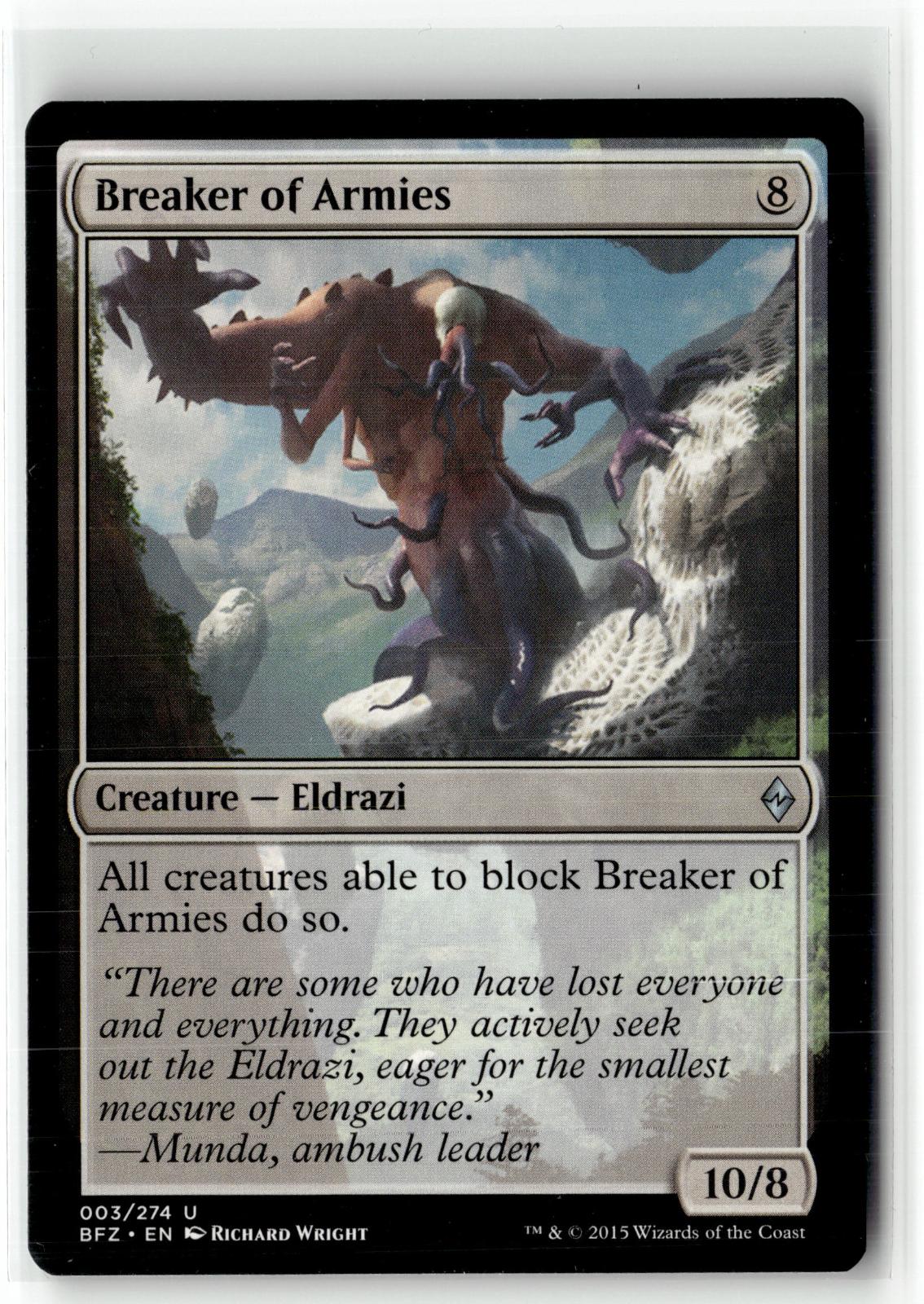 Breaker of Armies 3 Uncommon Battle for Zendikar Magic: The Gathering Near Mint