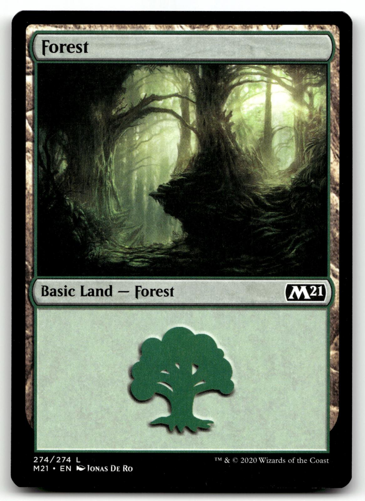 Forest (274) 274 Land Core Set 2021 Magic: The Gathering Near Mint