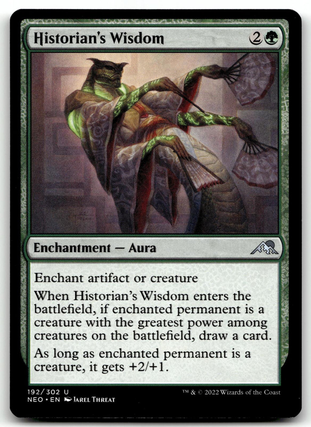 Historian's Wisdom 192 Uncommon Kamigawa: Neon Dynasty Magic: The Gathering NM