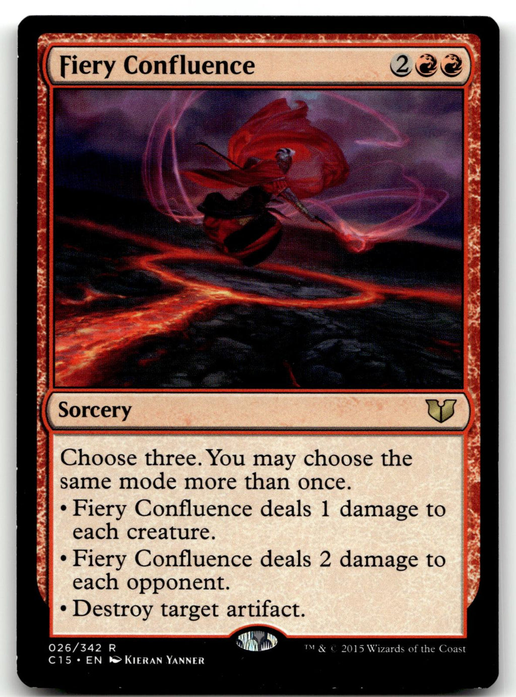 Fiery Confluence 26 Rare Commander 2015 Magic: The Gathering Near Mint