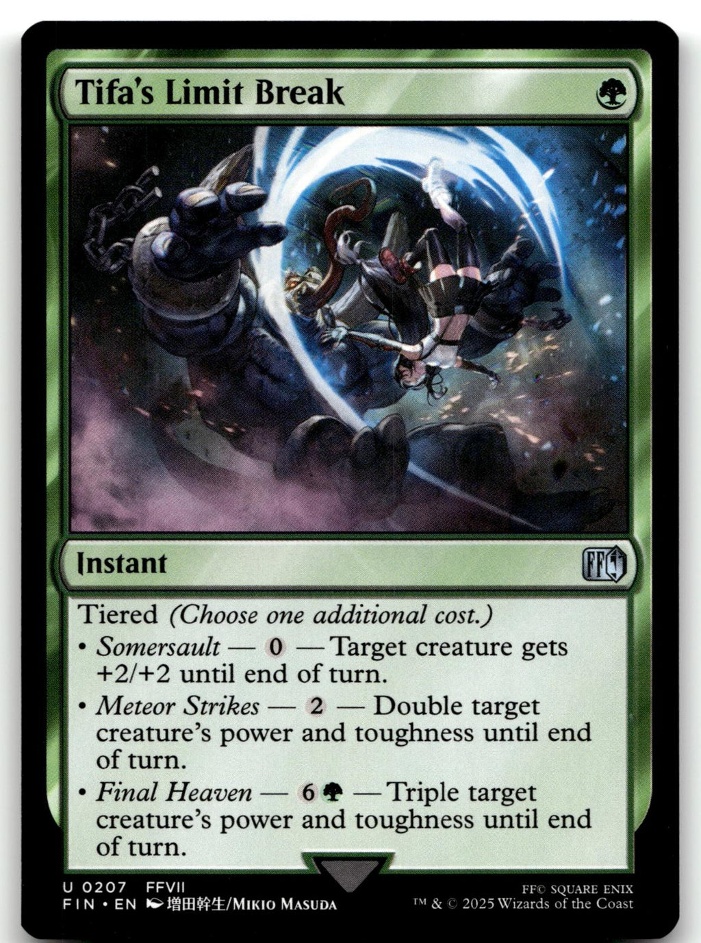 Tifa's Limit Break 207 Uncommon FINAL FANTASY Magic: The Gathering Near Mint
