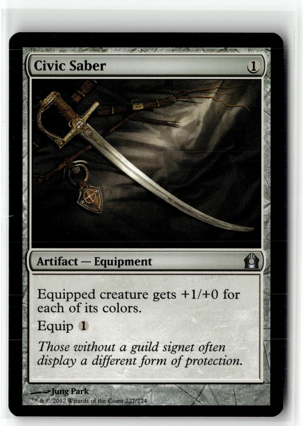 Civic Saber 227 Uncommon Return to Ravnica Magic: The Gathering Near Mint