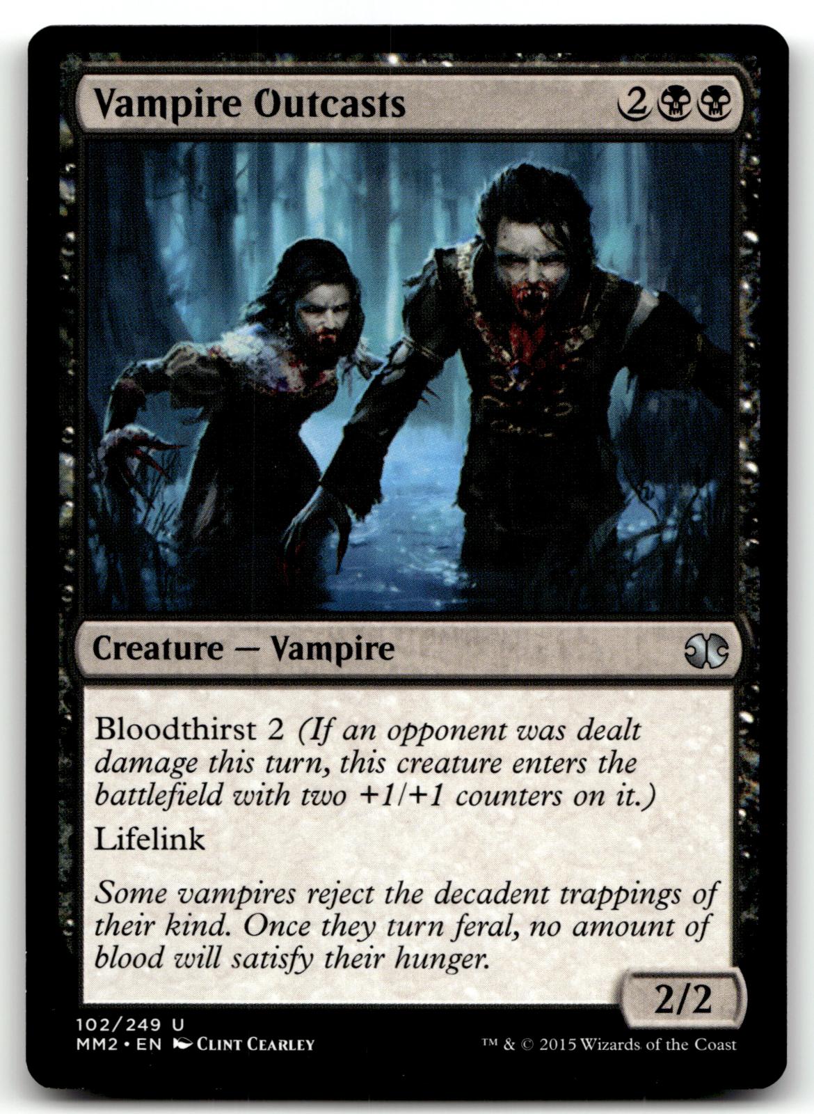 Vampire Outcasts 102 Uncommon Modern Masters 2015 Magic: The Gathering Near Mint
