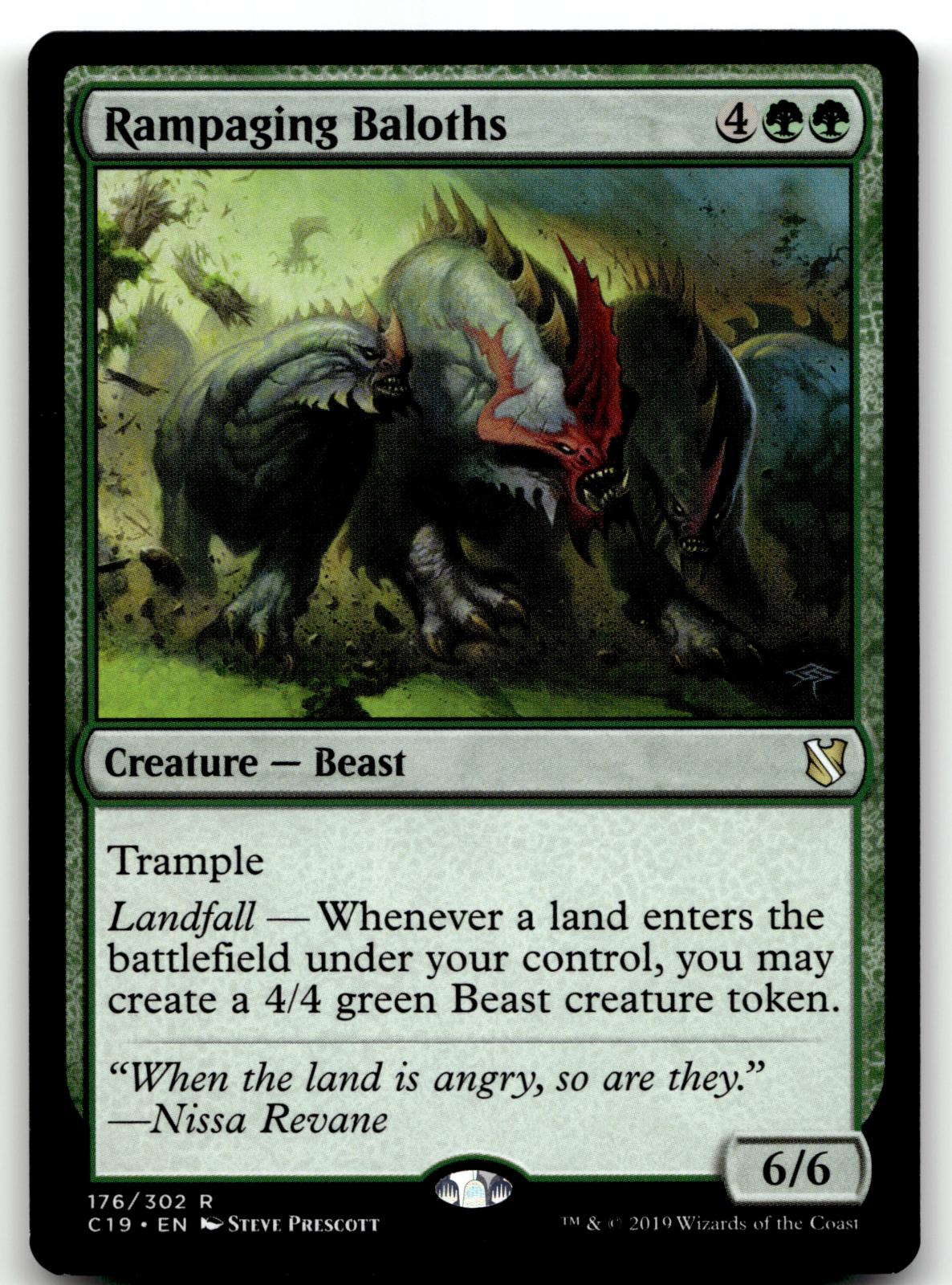 Rampaging Baloths 176 Rare Commander 2019 Magic: The Gathering Near Mint