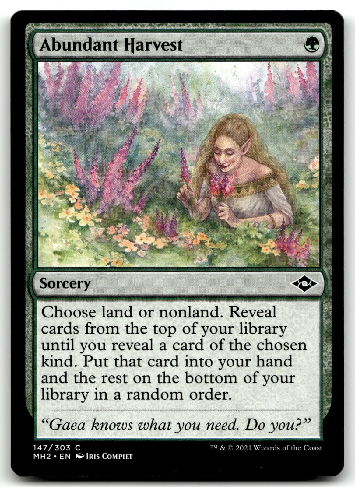 Abundant Harvest 147 Common Modern Horizons 2 Magic: The Gathering Near Mint