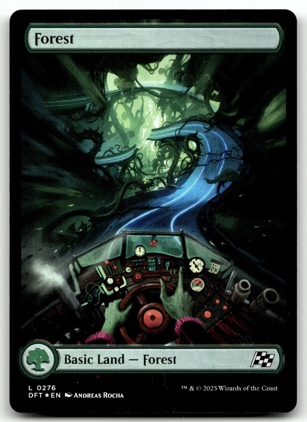 Forest (0276) 276 Land Aetherdrift Magic: The Gathering Foil Near Mint