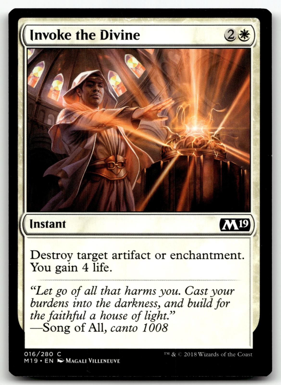 Invoke the Divine 16 Common Core Set 2019 Magic: The Gathering Near Mint