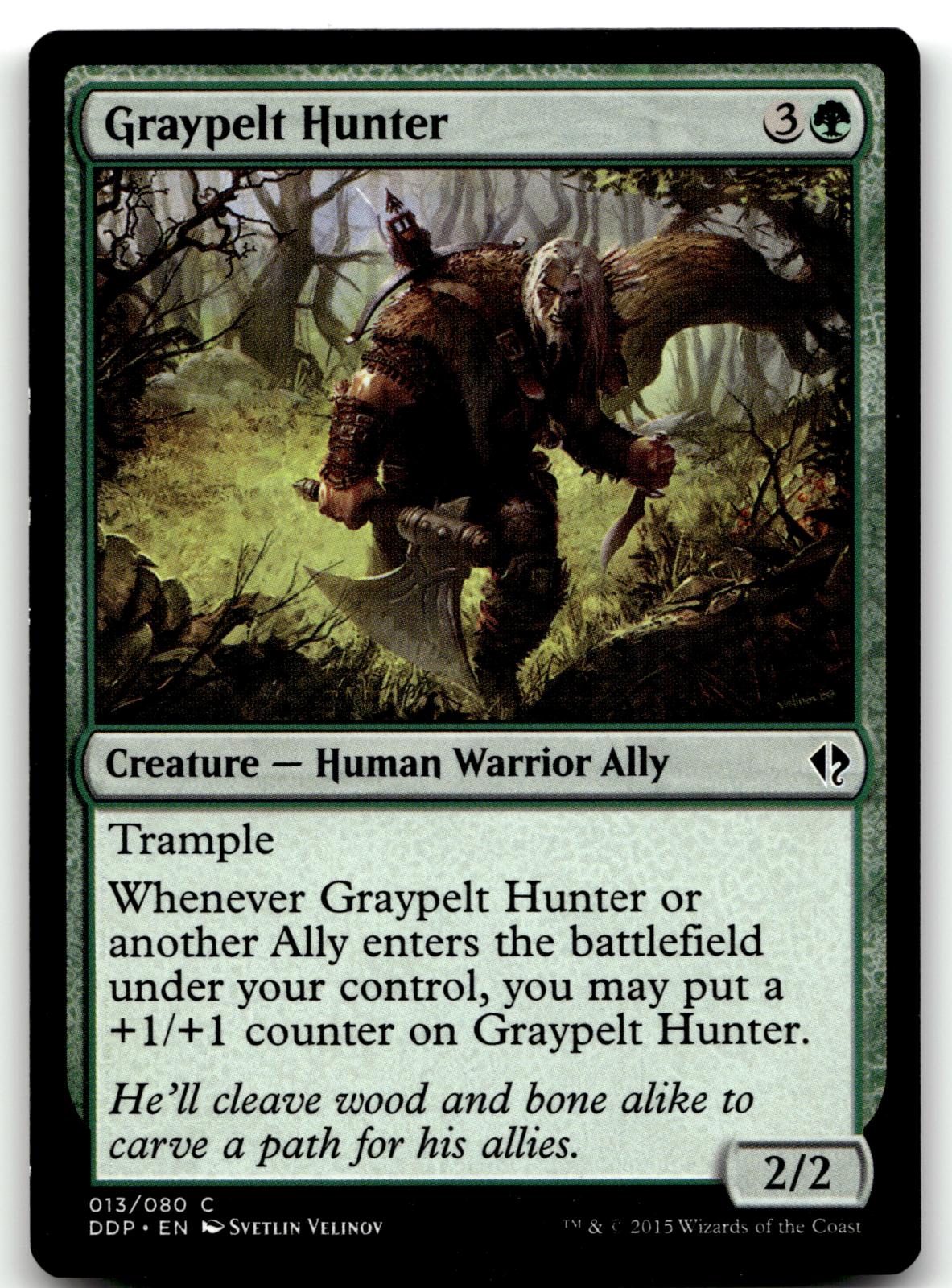 Graypelt Hunter 13 Duel Decks: Zendikar vs. Eldrazi Magic: The Gathering NM