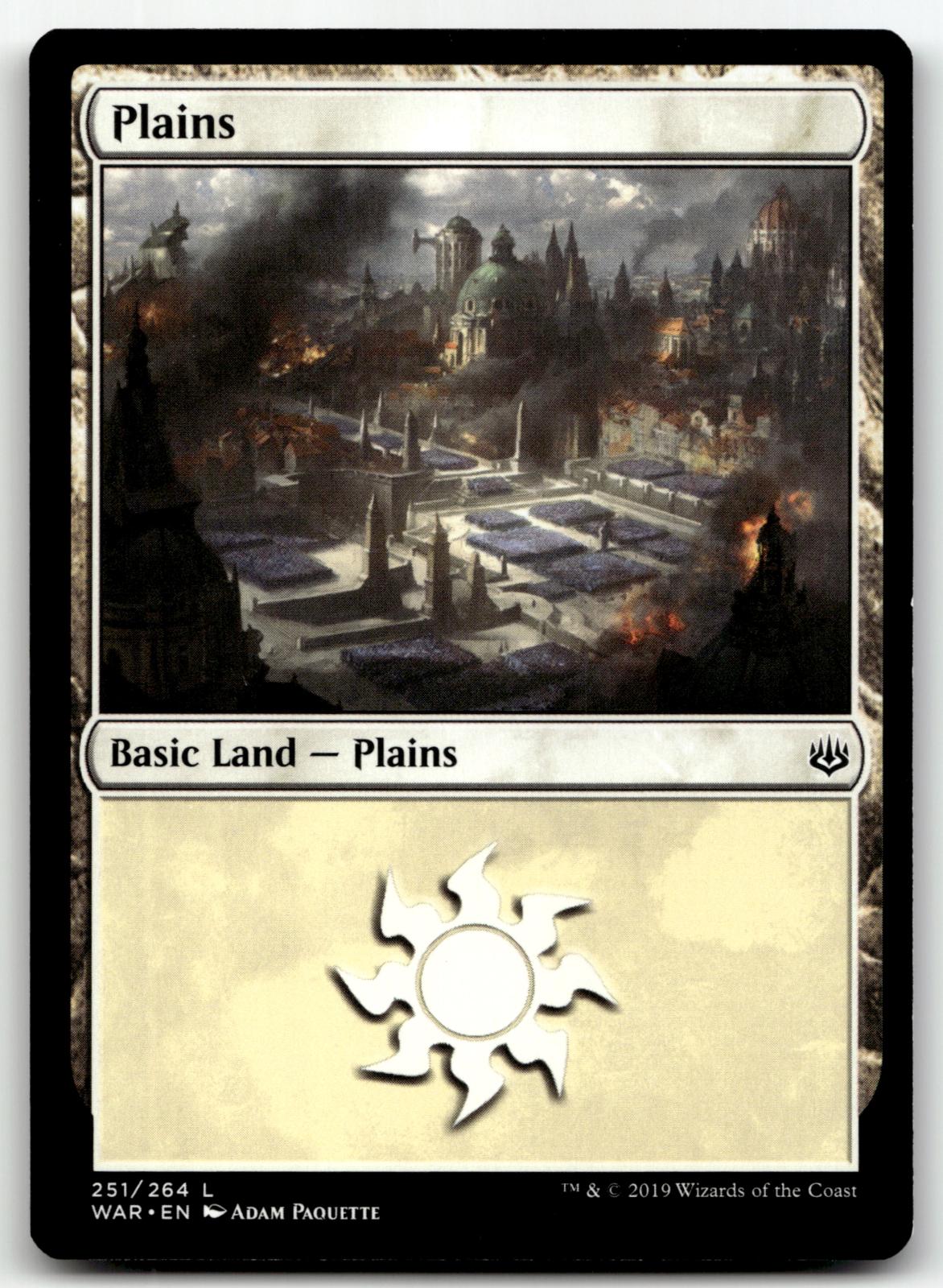 Plains (251) 251 Land War of the Spark Magic: The Gathering Near Mint