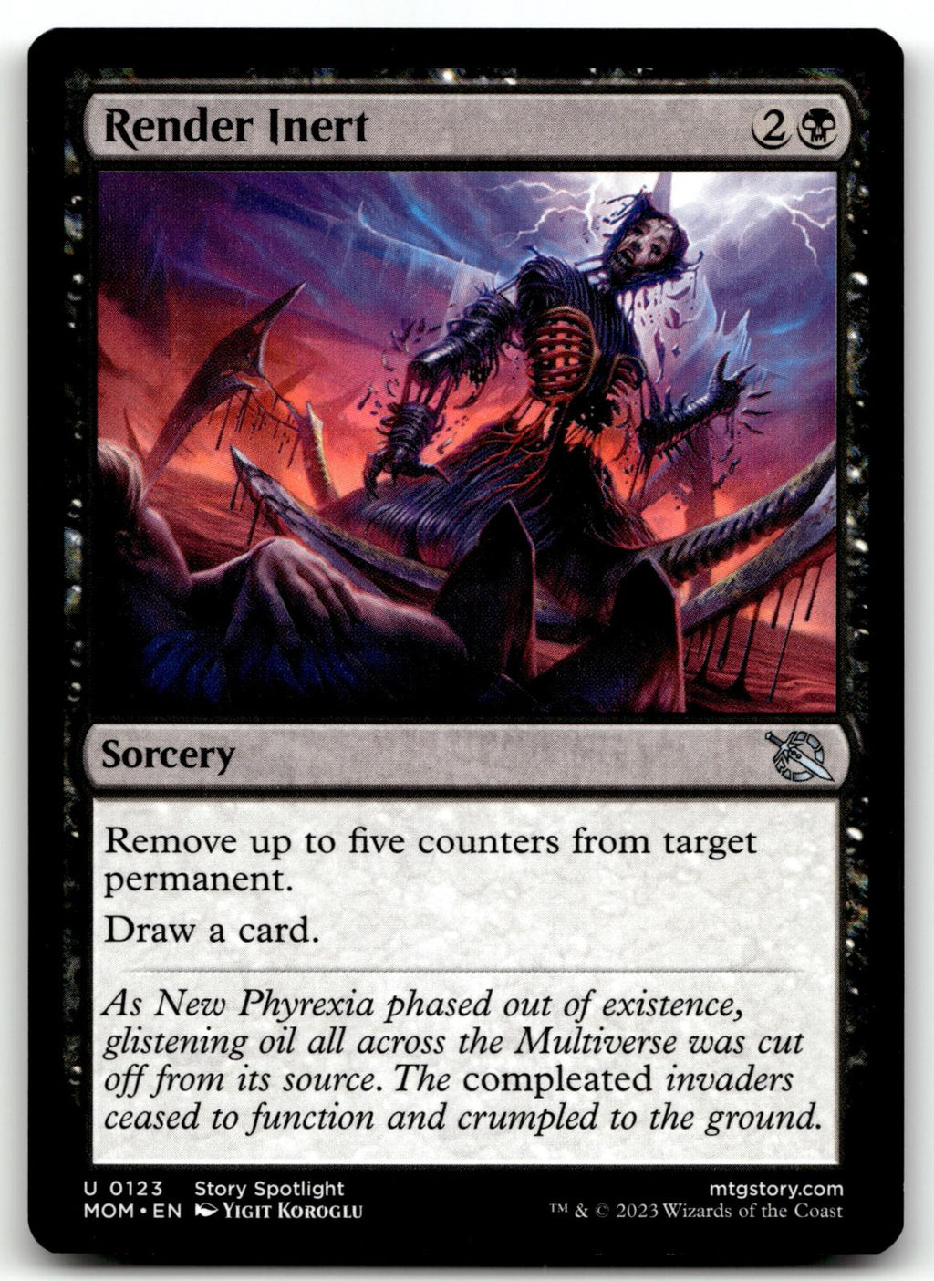 Render Inert 123 Uncommon March of the Machine Magic: The Gathering Near Mint