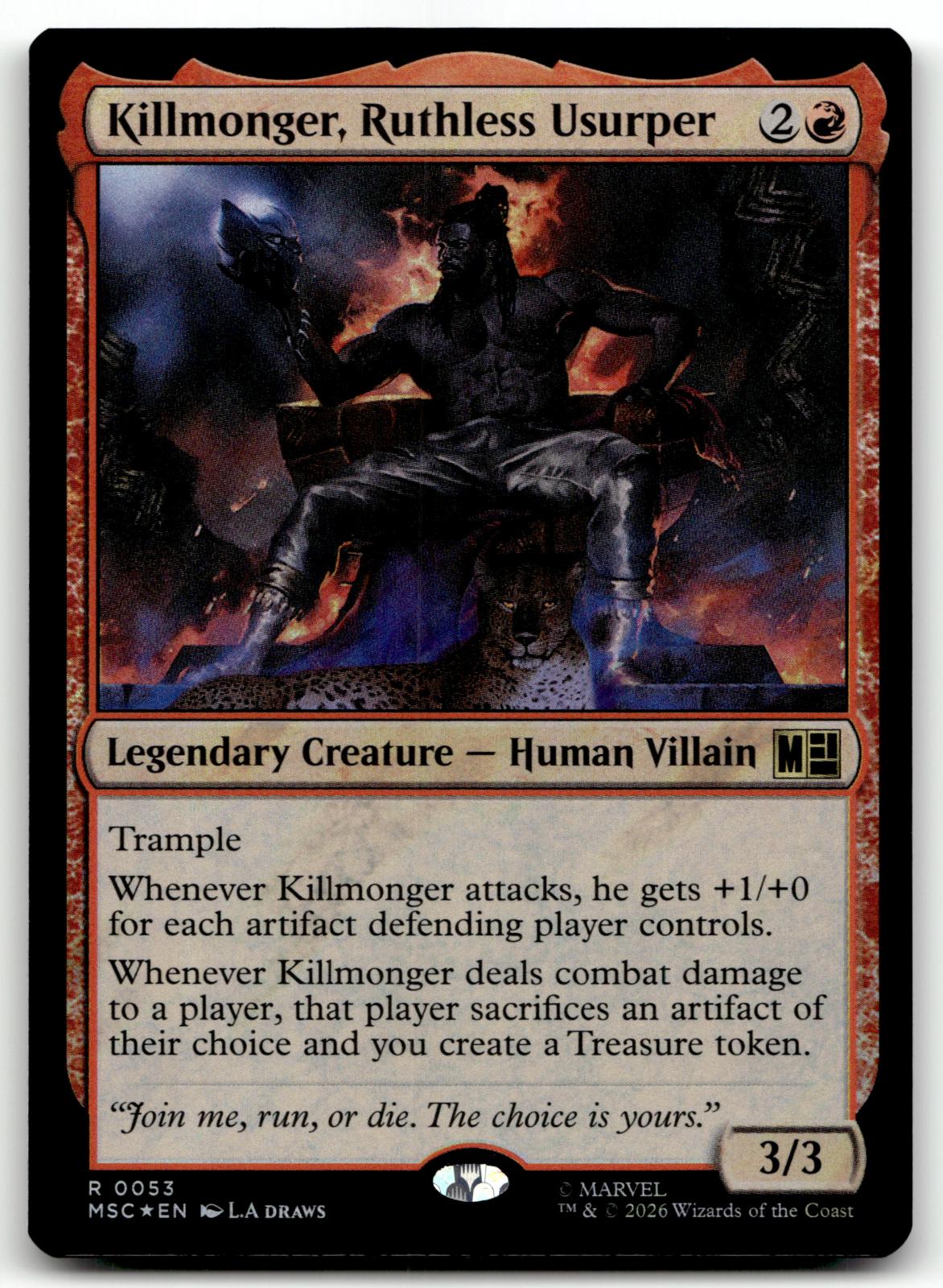 Killmonger, Ruthless Usurper 53 Commander: Marvel Super Heroes